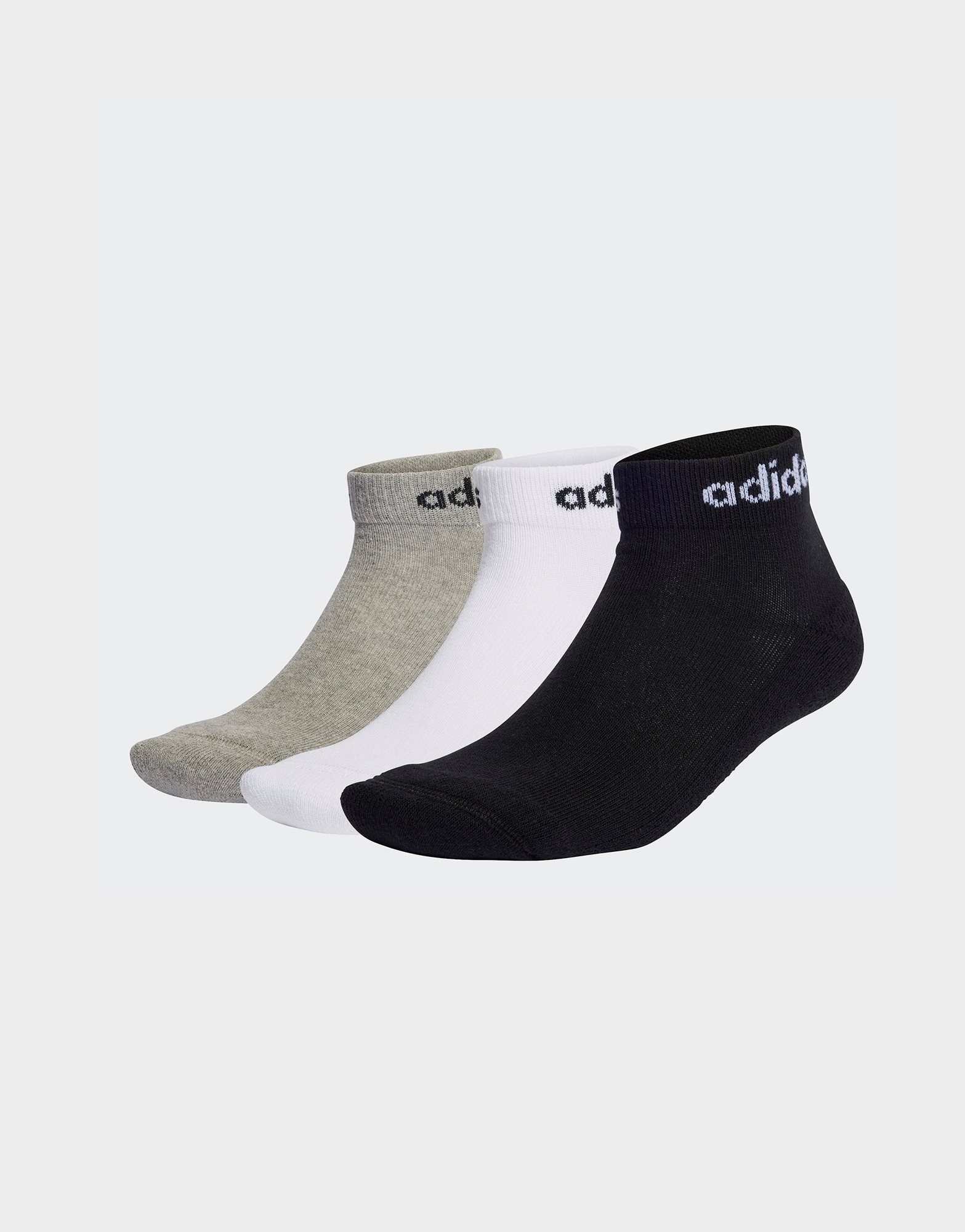 adidas Linear Cushioned Ankle Socken, 3 Paar