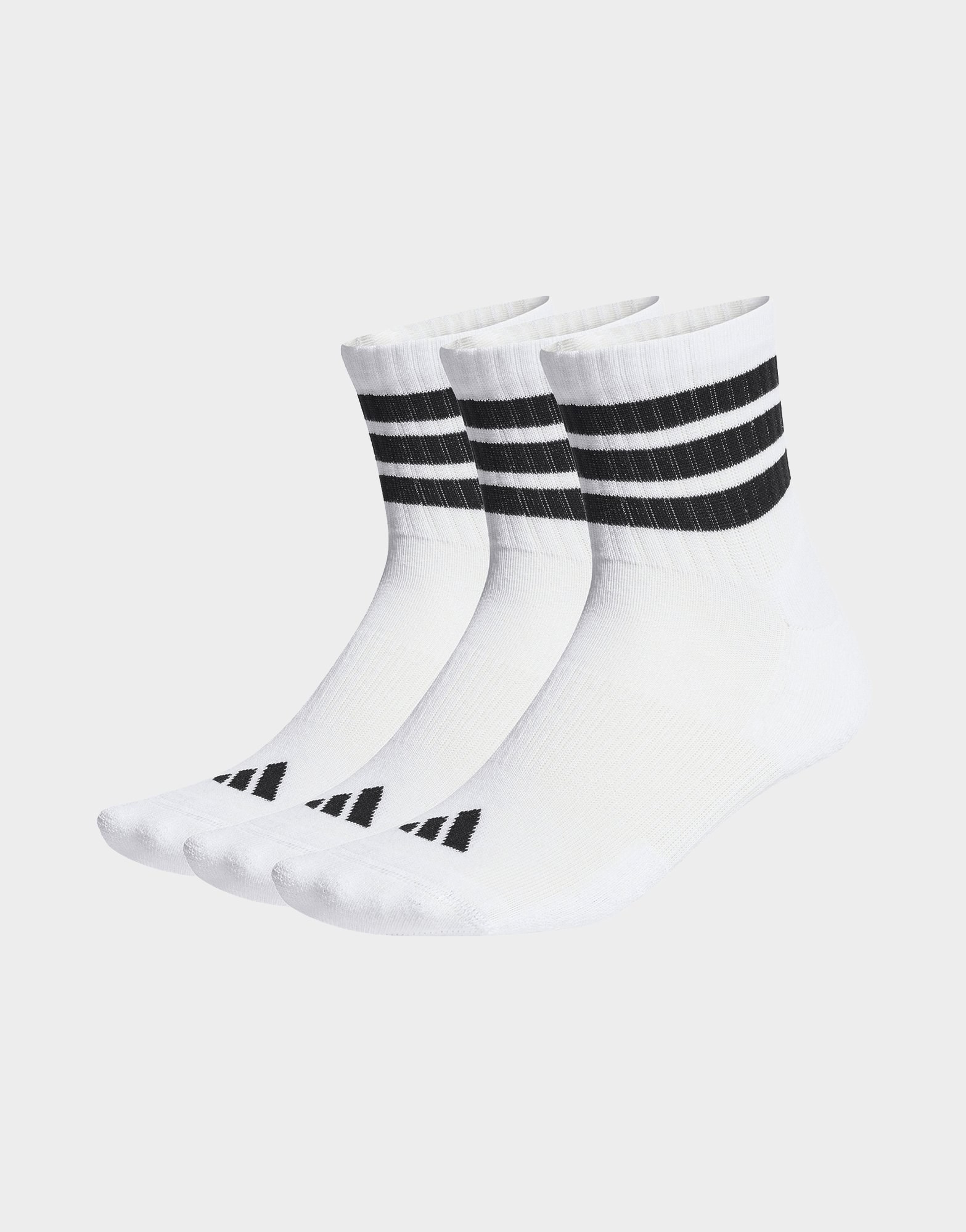 adidas 3-streifen Sportswear Dämpfende Halbhohe Socken, 3 Paar