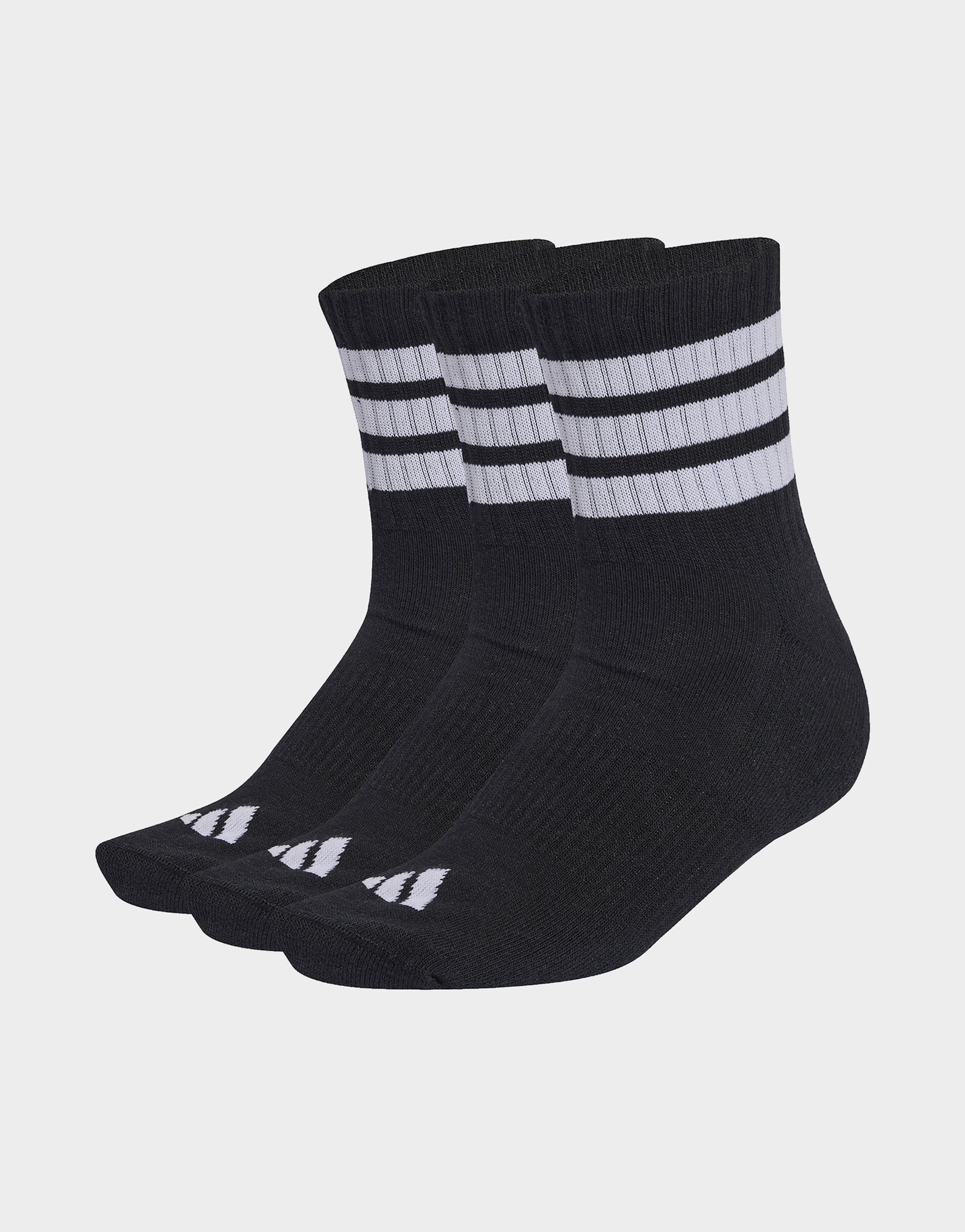 adidas 3-streifen Sportswear Dämpfende Halbhohe Socken, 3 Paar