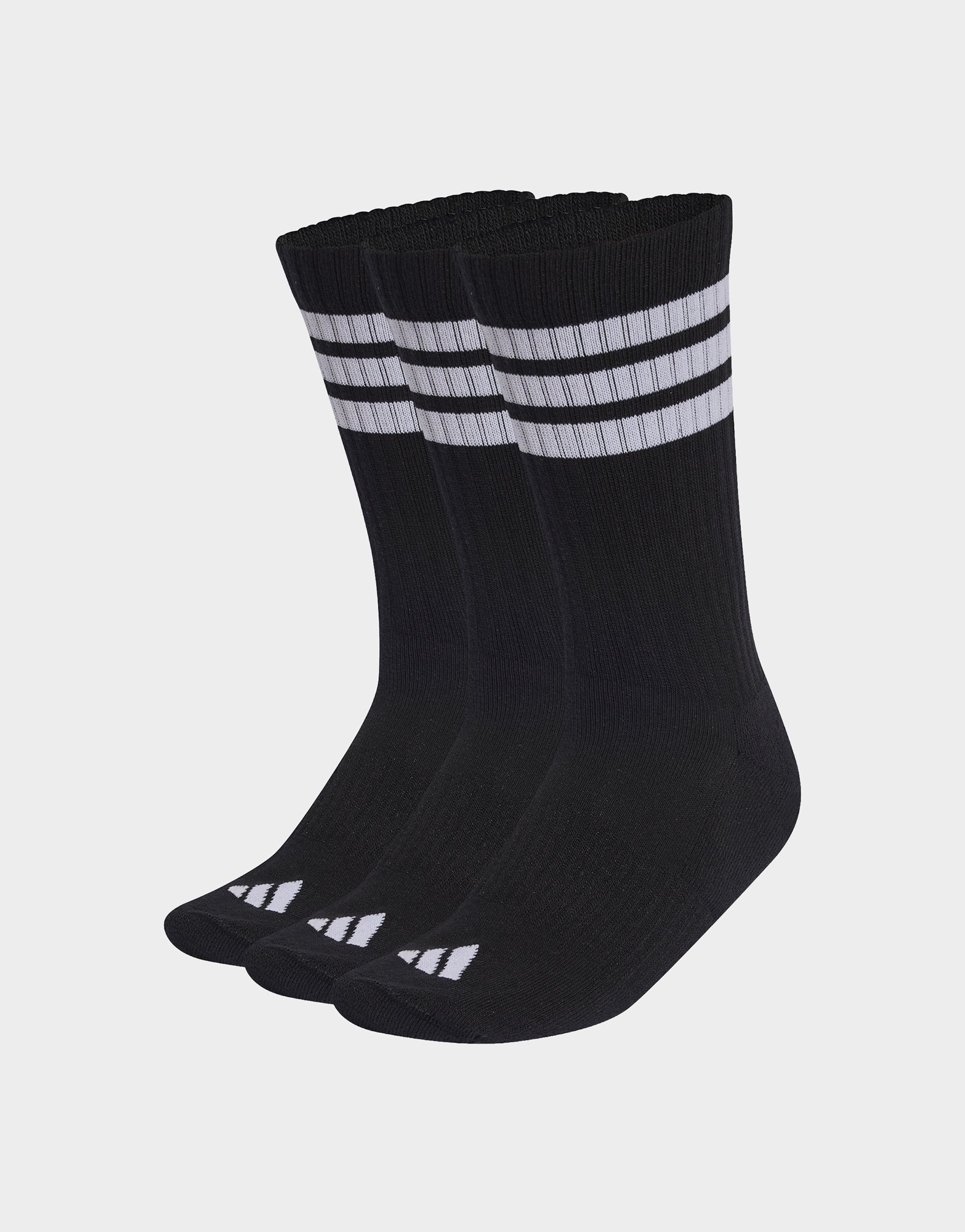 adidas 3-streifen Socken, Knöchellang, Mit Polsterung, 3er-pack