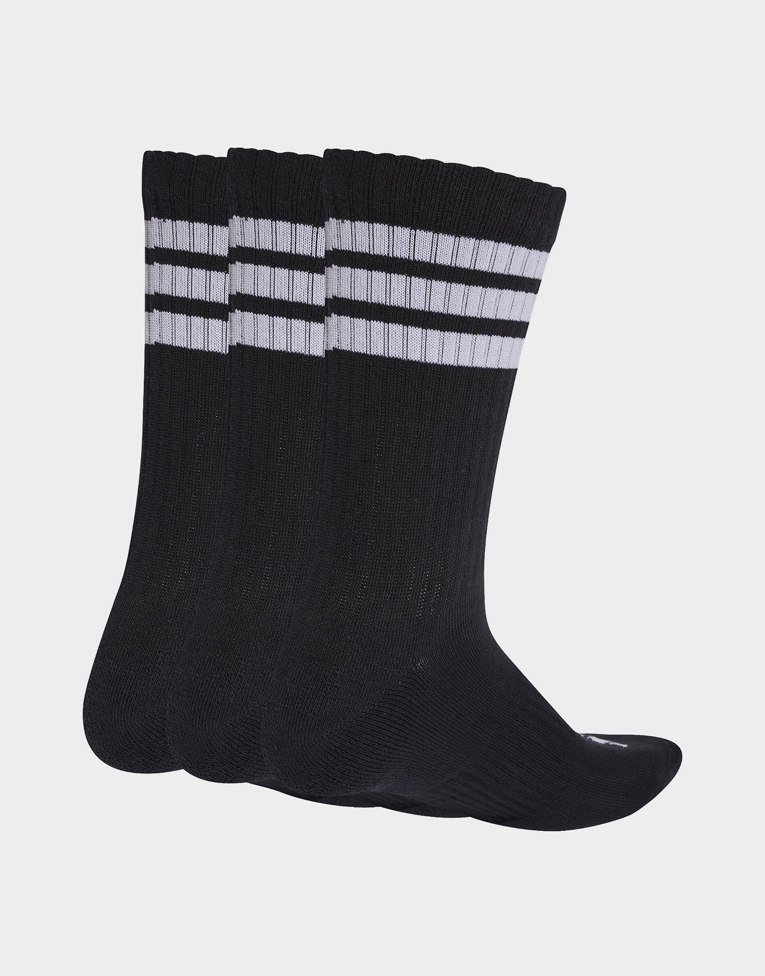 adidas 3-streifen Socken, Knöchellang, Mit Polsterung, 3er-pack