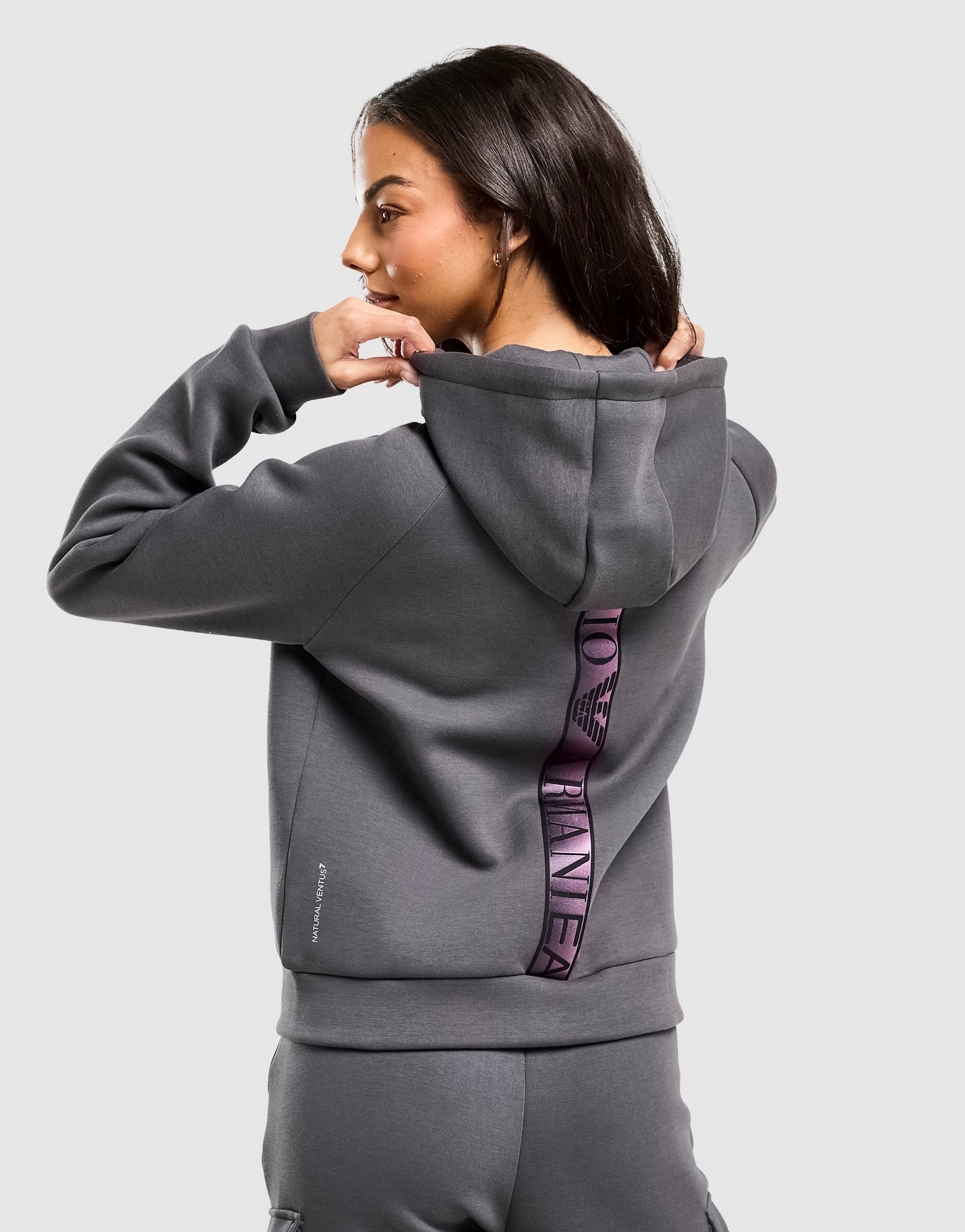 EA7 Emporio Armani Ventus Tape Full Zip Hoodie Damen