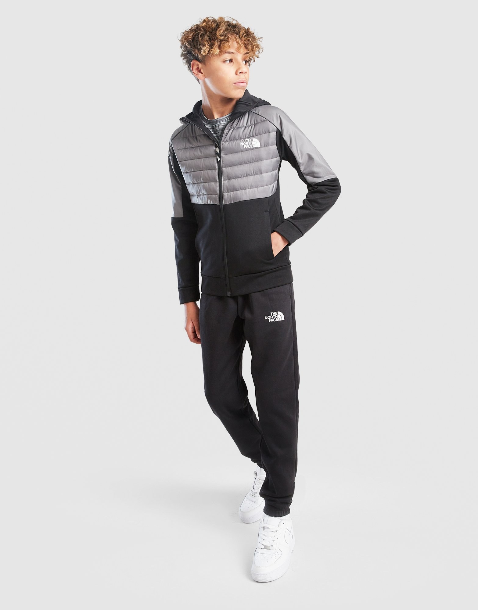 The North Face Hybrid Full Zip Hoodie Kinder