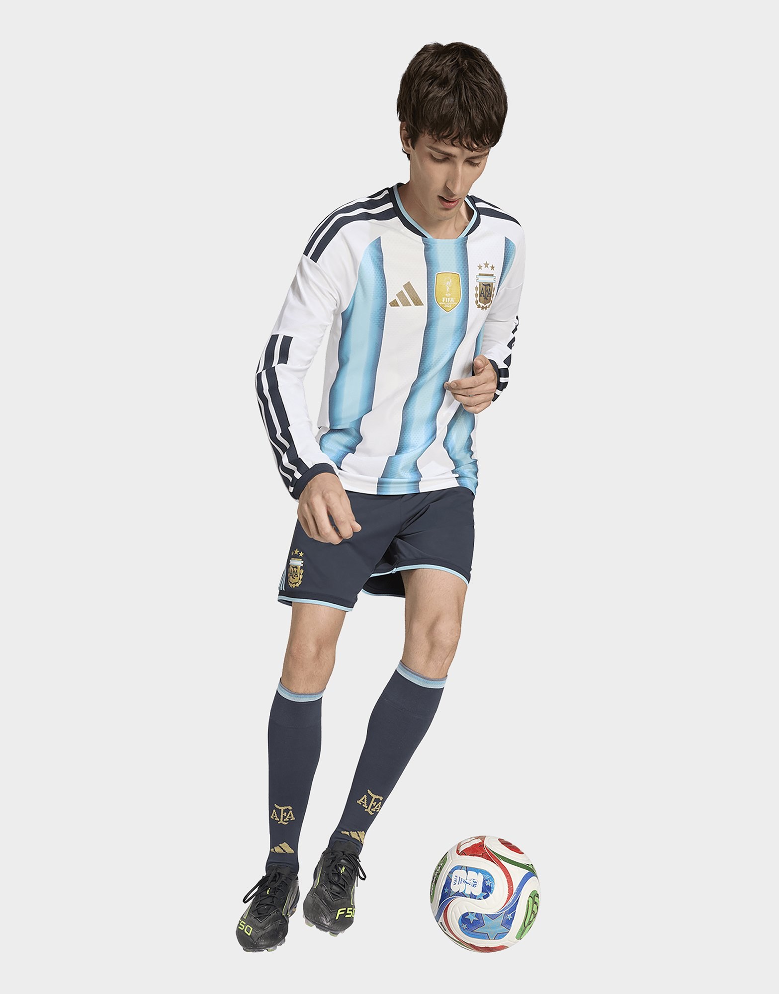 adidas Argentinien 26 Authentic Heimtrikot, Langärmlig