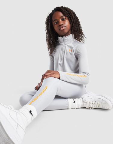Under Armour Girls' Long Sleeve Wordmark Top Kinder