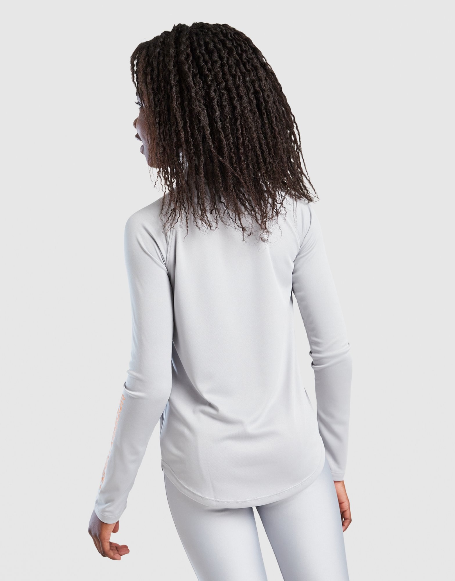Under Armour Girls' Long Sleeve Wordmark Top Kinder