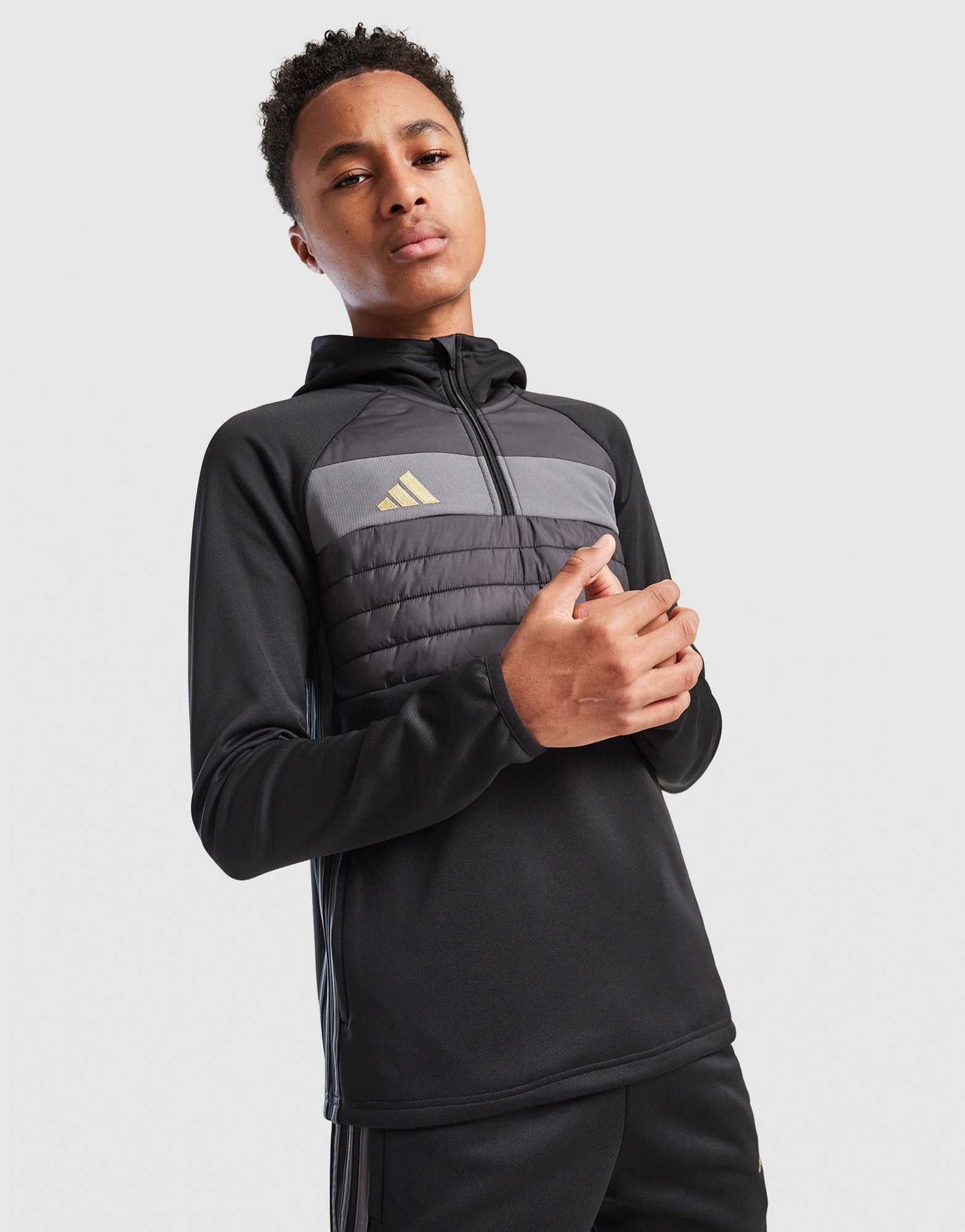 adidas Winterized Tiro 1/4 Zip Hoodie Kinder