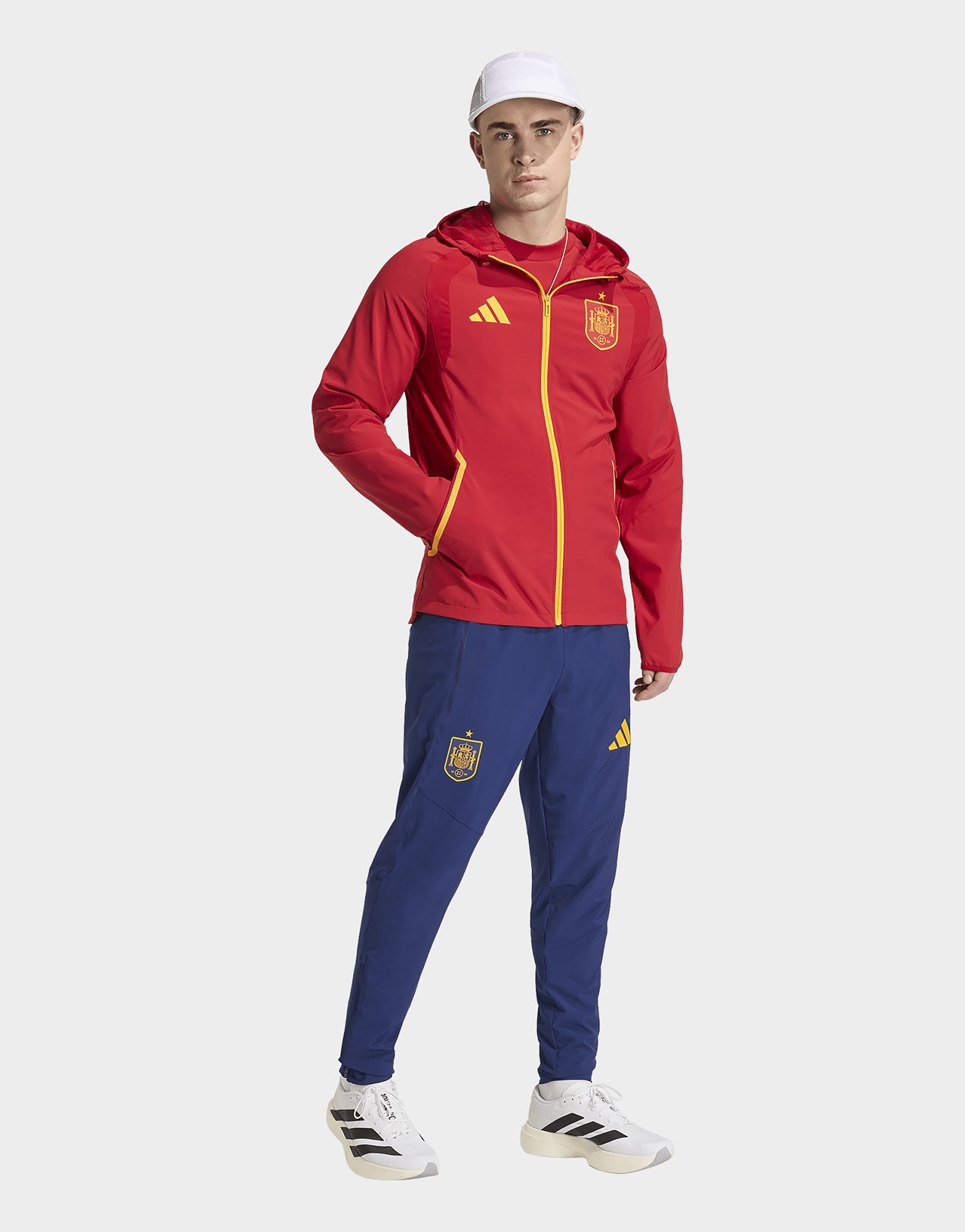 adidas Spanien Tiro Travel Windbreaker, Durchgehender Reißverschluss