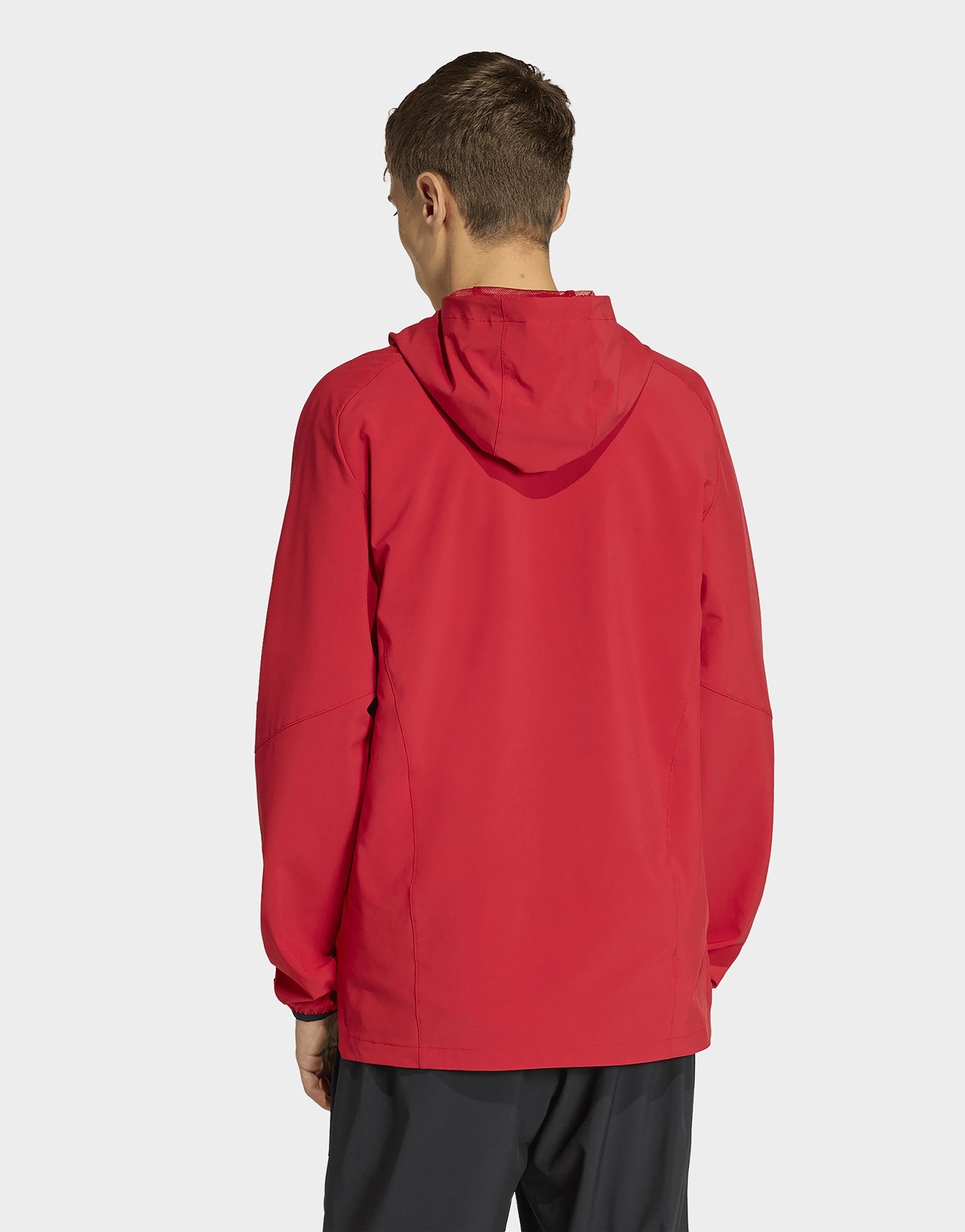 adidas Belgien Tiro Tech Windbreaker mit durchgehendem Reißverschluss