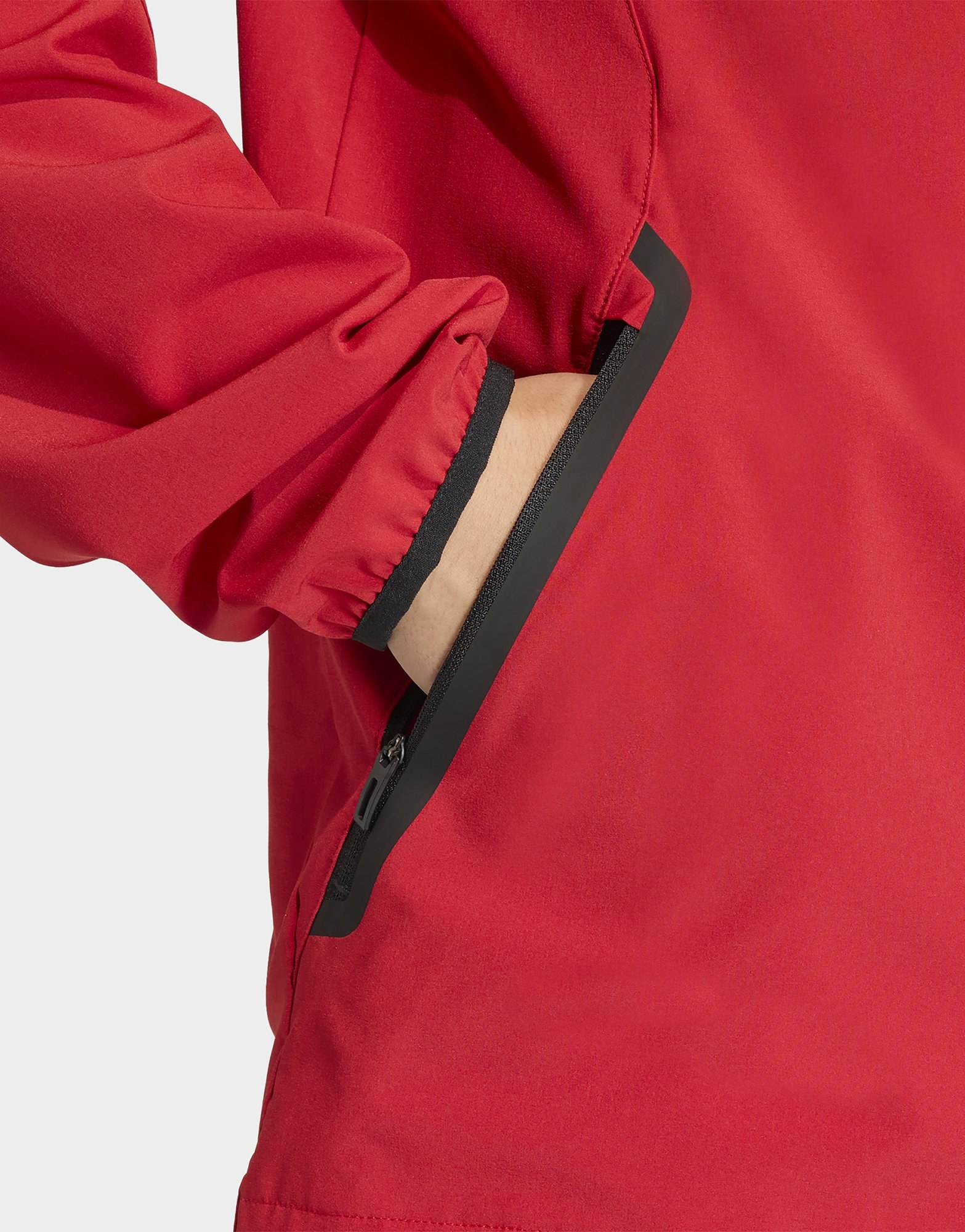 adidas Belgien Tiro Tech Windbreaker mit durchgehendem Reißverschluss