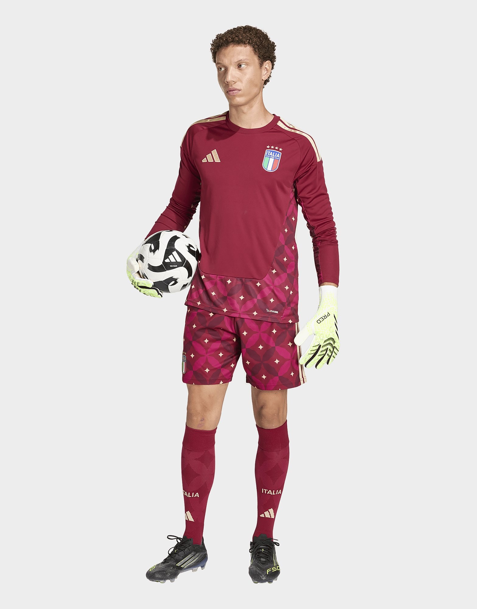 adidas Italien 26 Torwart-heimtrikot, Langärmlig