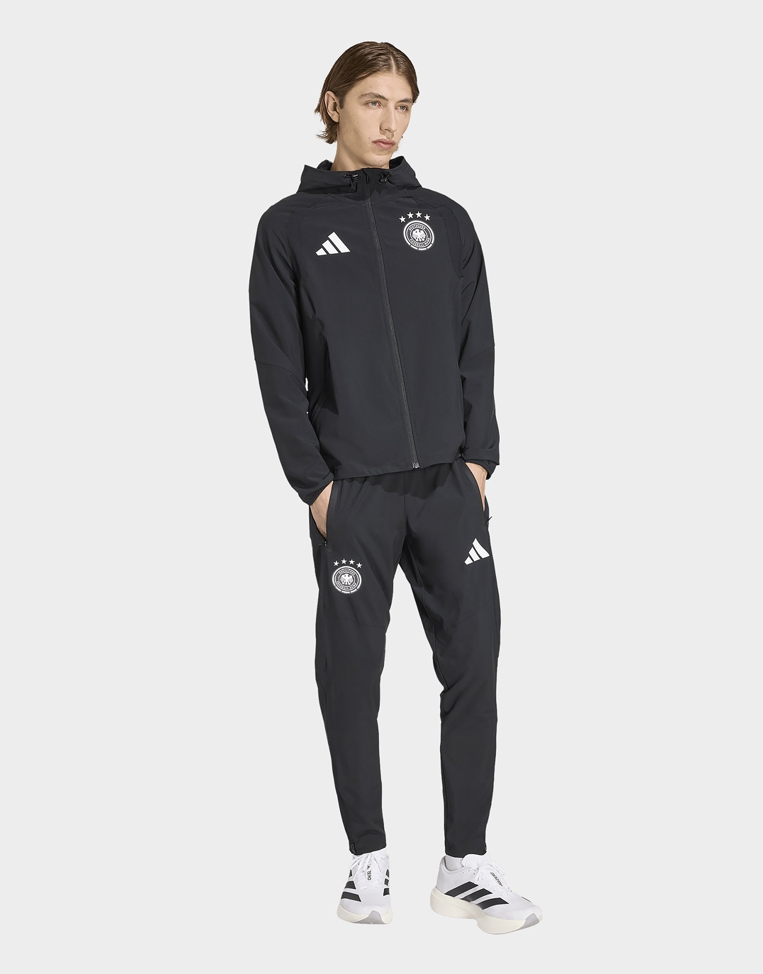 adidas Deutschland Tiro Travel Windbreaker, Durchgehender Reißverschluss