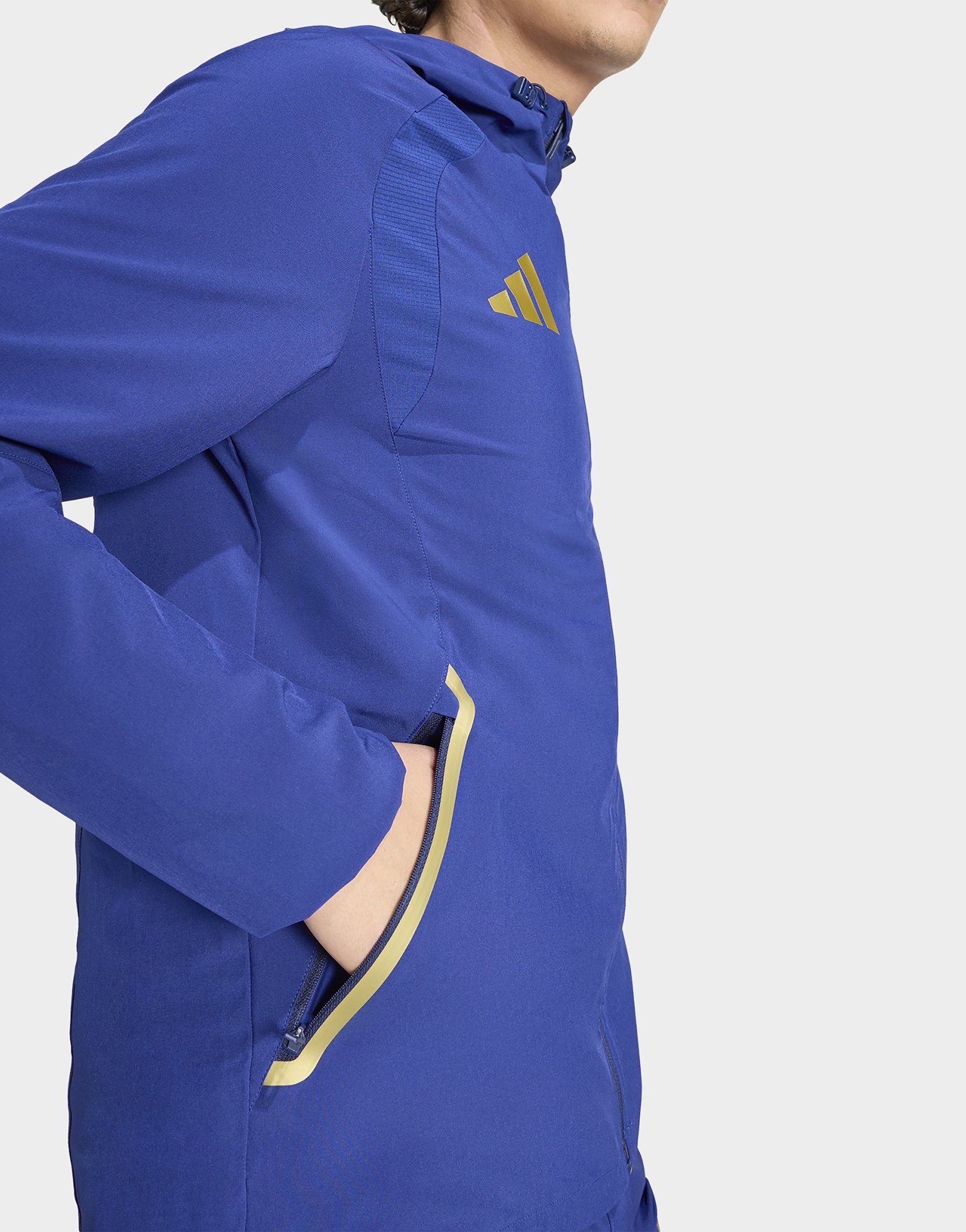 adidas Italien Tiro Travel Windbreaker, Durchgehender Reißverschluss