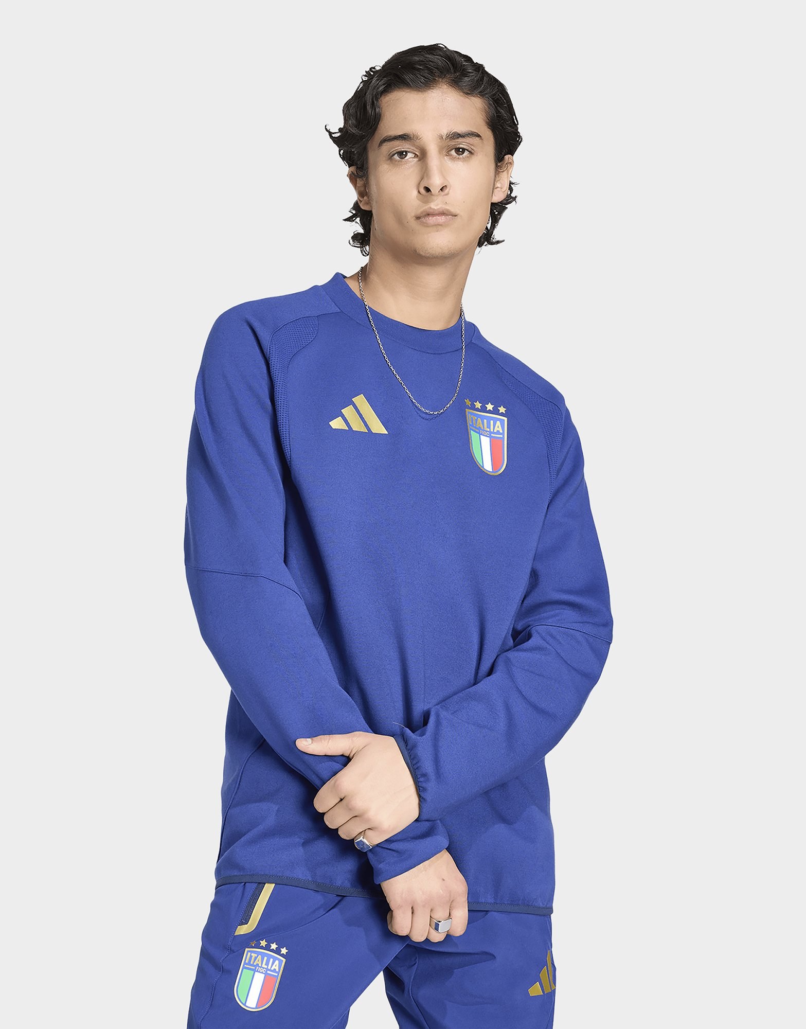 adidas Italien Tiro Travel Sweatshirt, Rundhalsausschnitt