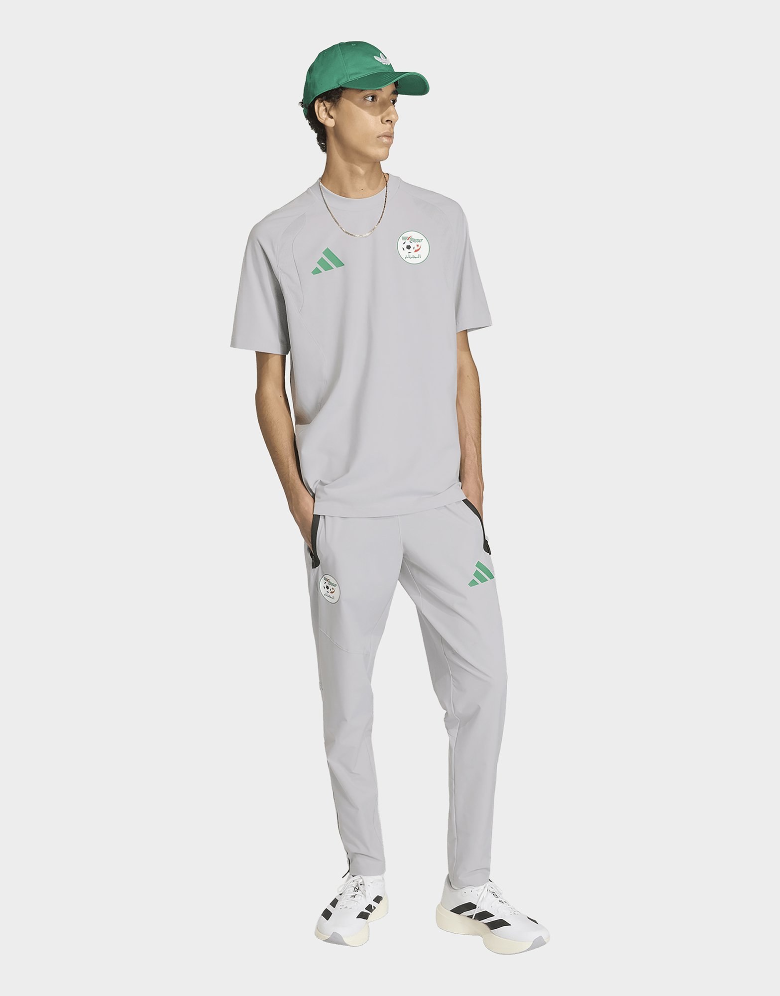 adidas Algerien Tiro Travel Trikot, Rundhalsausschnitt