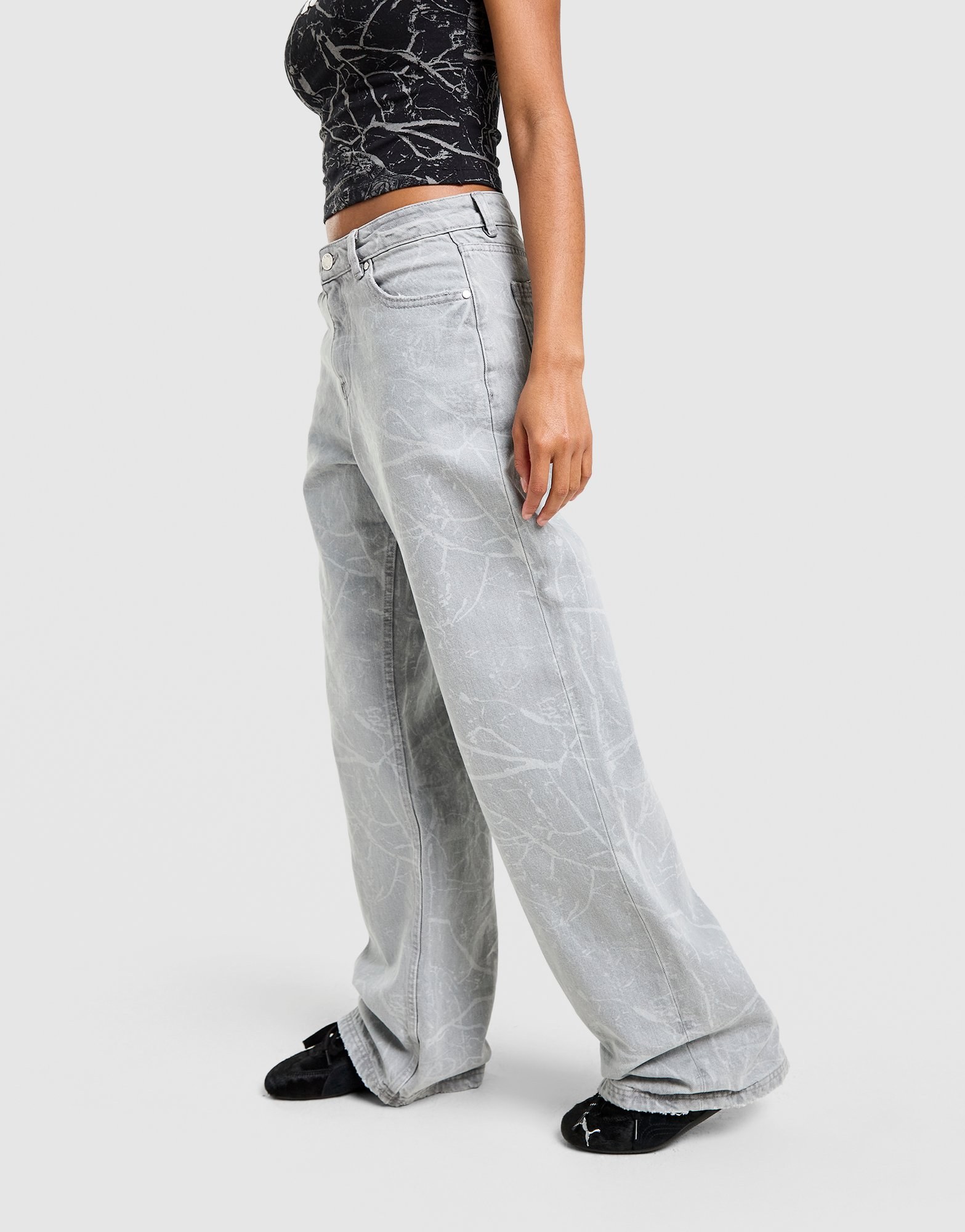 Hoodrich Nytrex Wide Jeans Damen