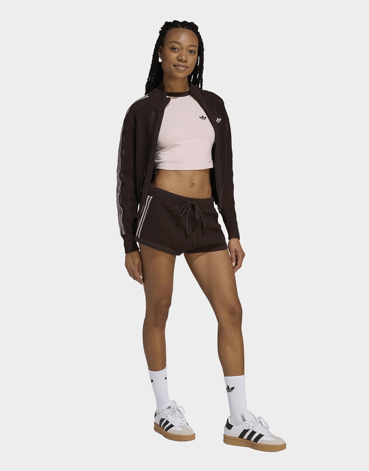 adidas Originals Knitted Crochet Firebird Originals Jacke