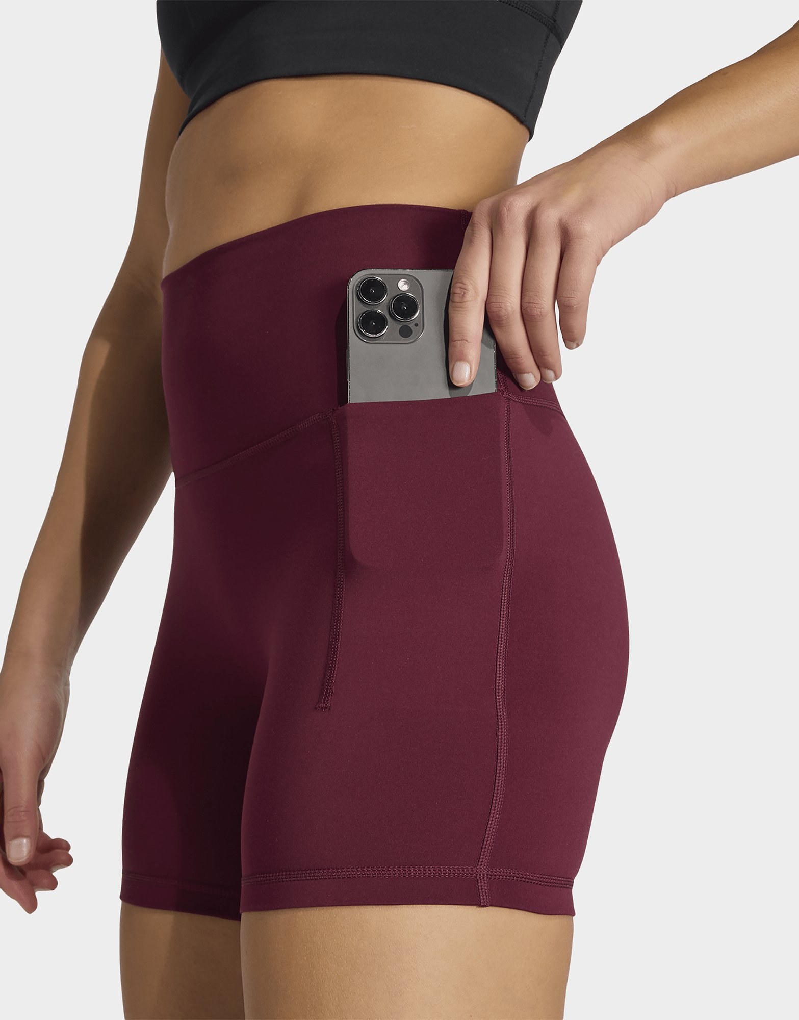 adidas 3-streifen Studio All Me Booty Leggings, Kurz