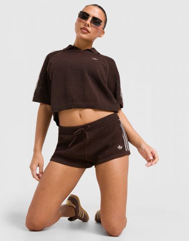 adidas Originals Knitted Crochet Shorts