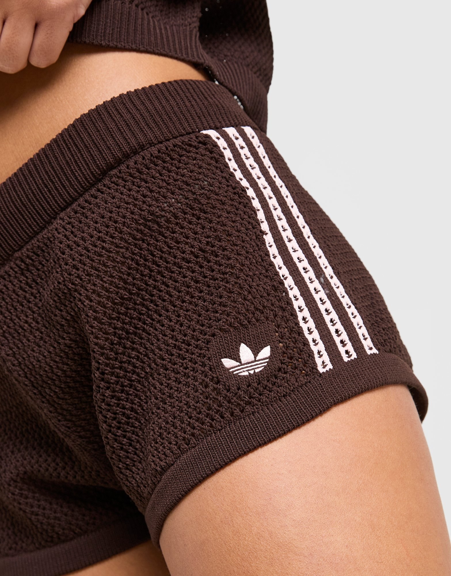adidas Originals Knitted Crochet Shorts