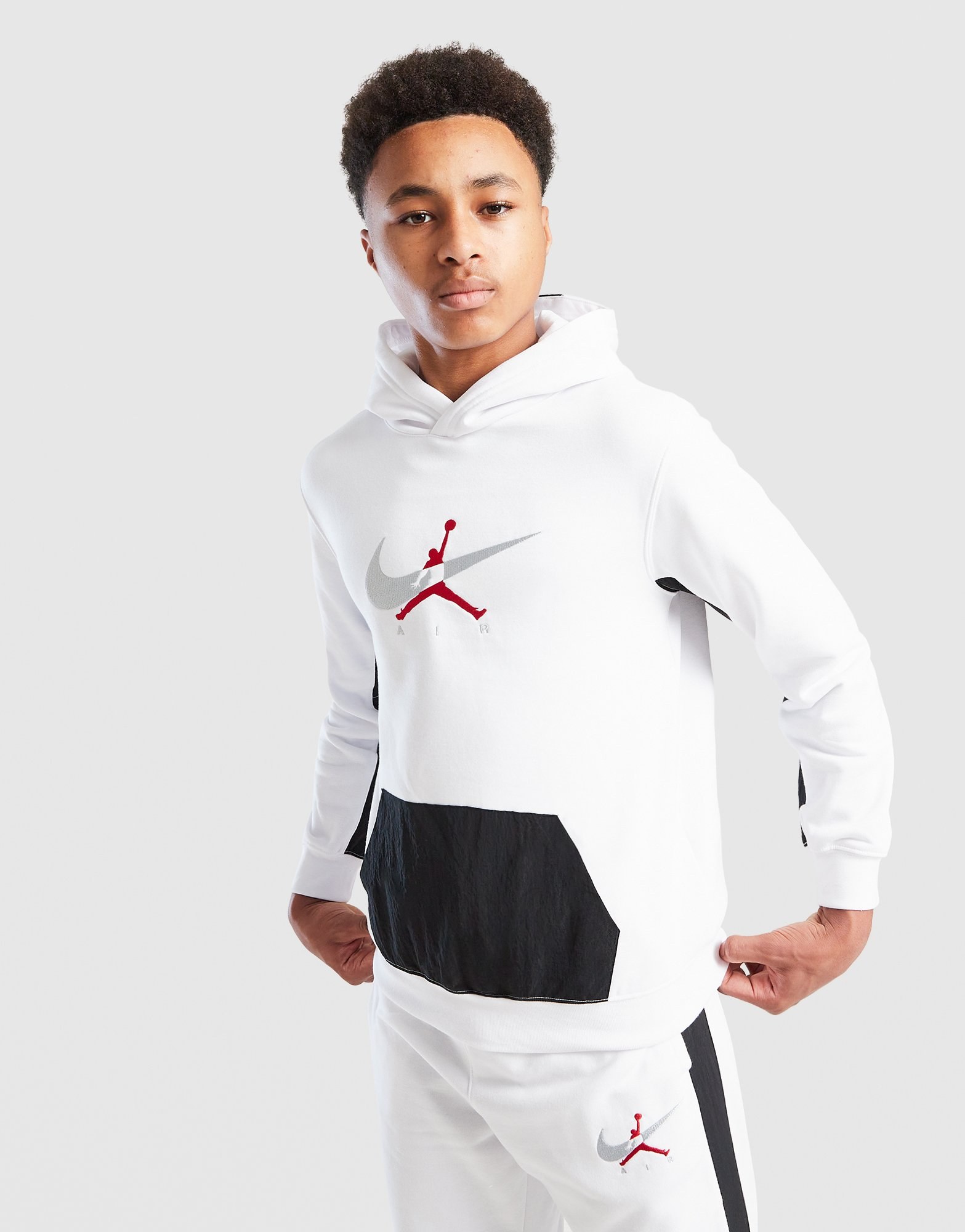 Jordan Fleece Ripstop Overhead Tracksuit Junior