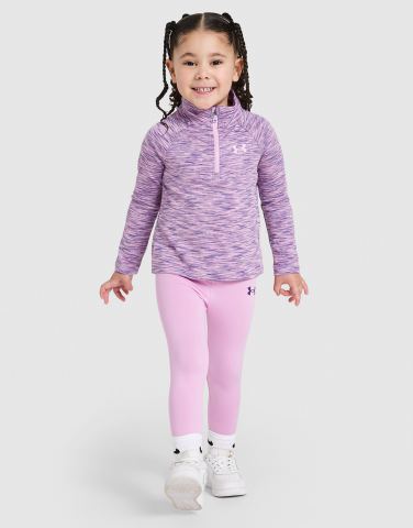 Under Armour Girls' UA Tech 1/4 Zip Top/Leggings Set Infant
