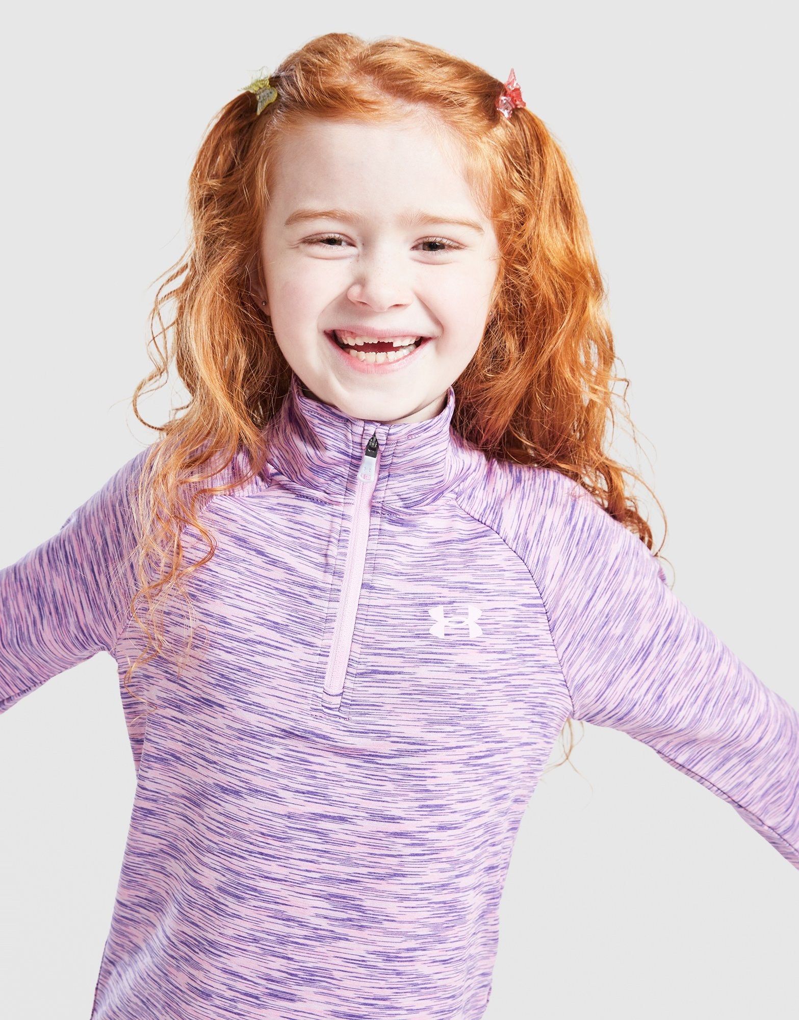 Under Armour Girls' Tech 1/4 Zip Top/Leggings Set Children