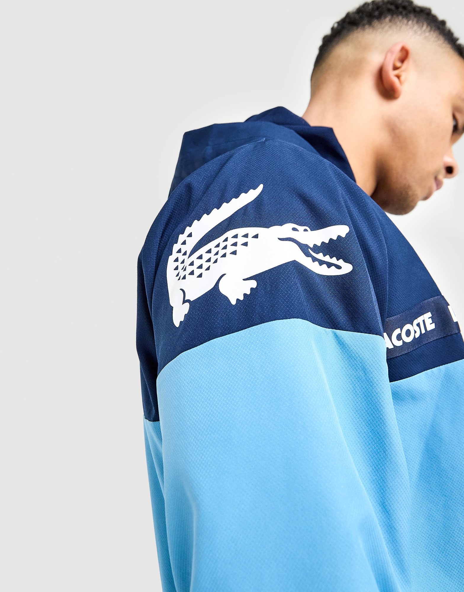 Lacoste Softshell Croc Woven Tape Full-Zip Jacke
