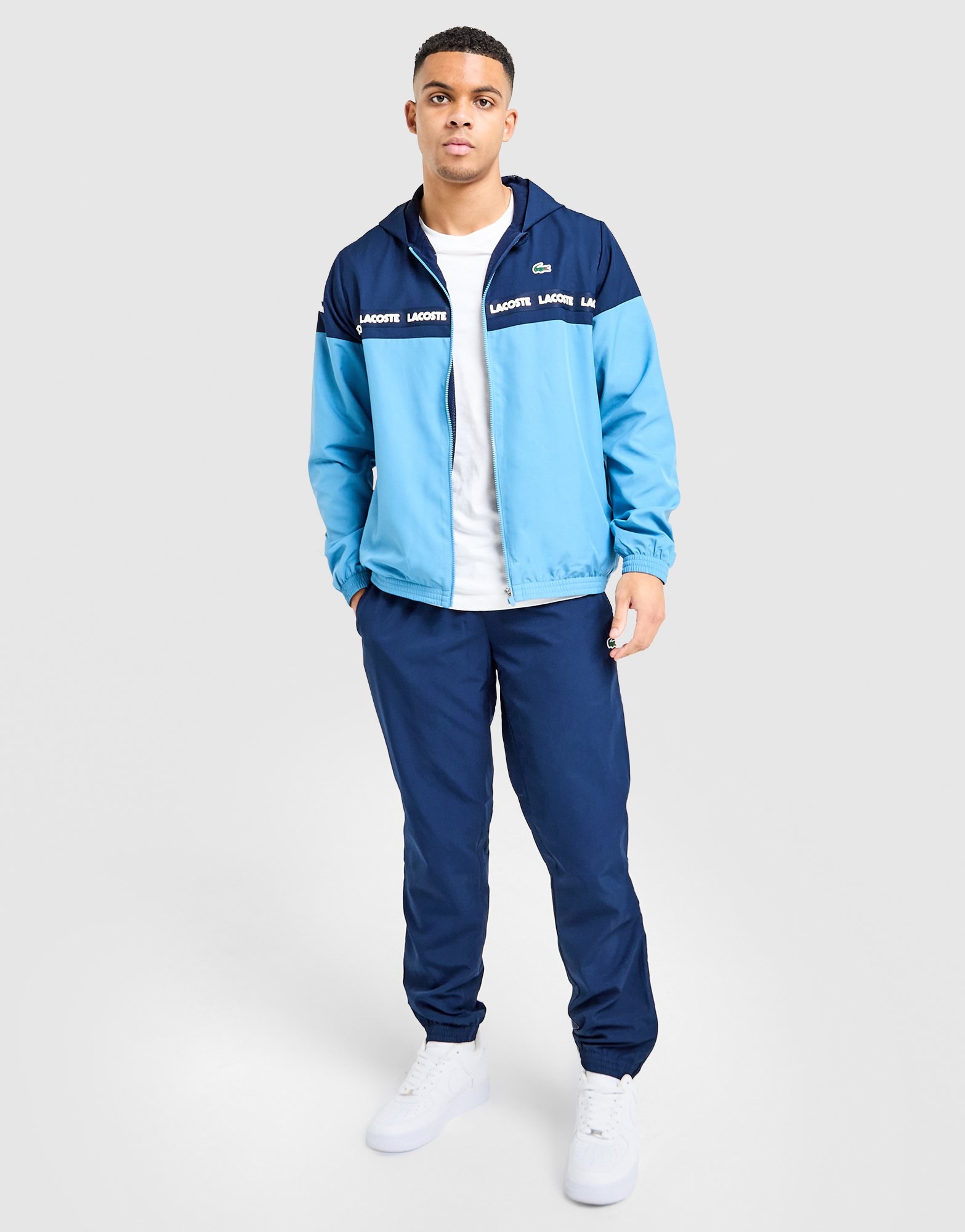 Lacoste Softshell Croc Woven Tape Full-Zip Jacke