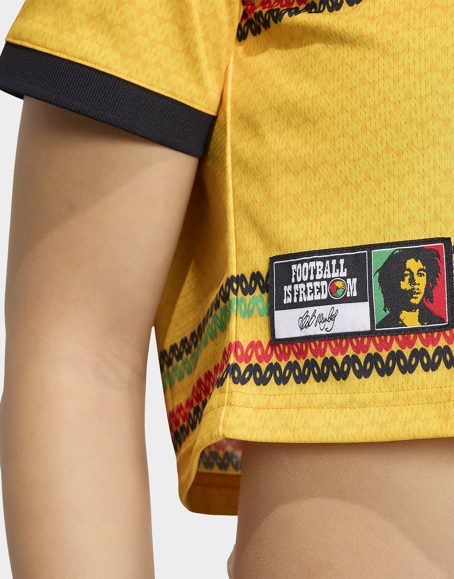 adidas Jamaika 26 X Bob Marley Heimtrikot, Kürzer Geschnitten
