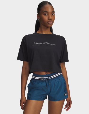 Under Armour Wordmark Crop T-Shirt