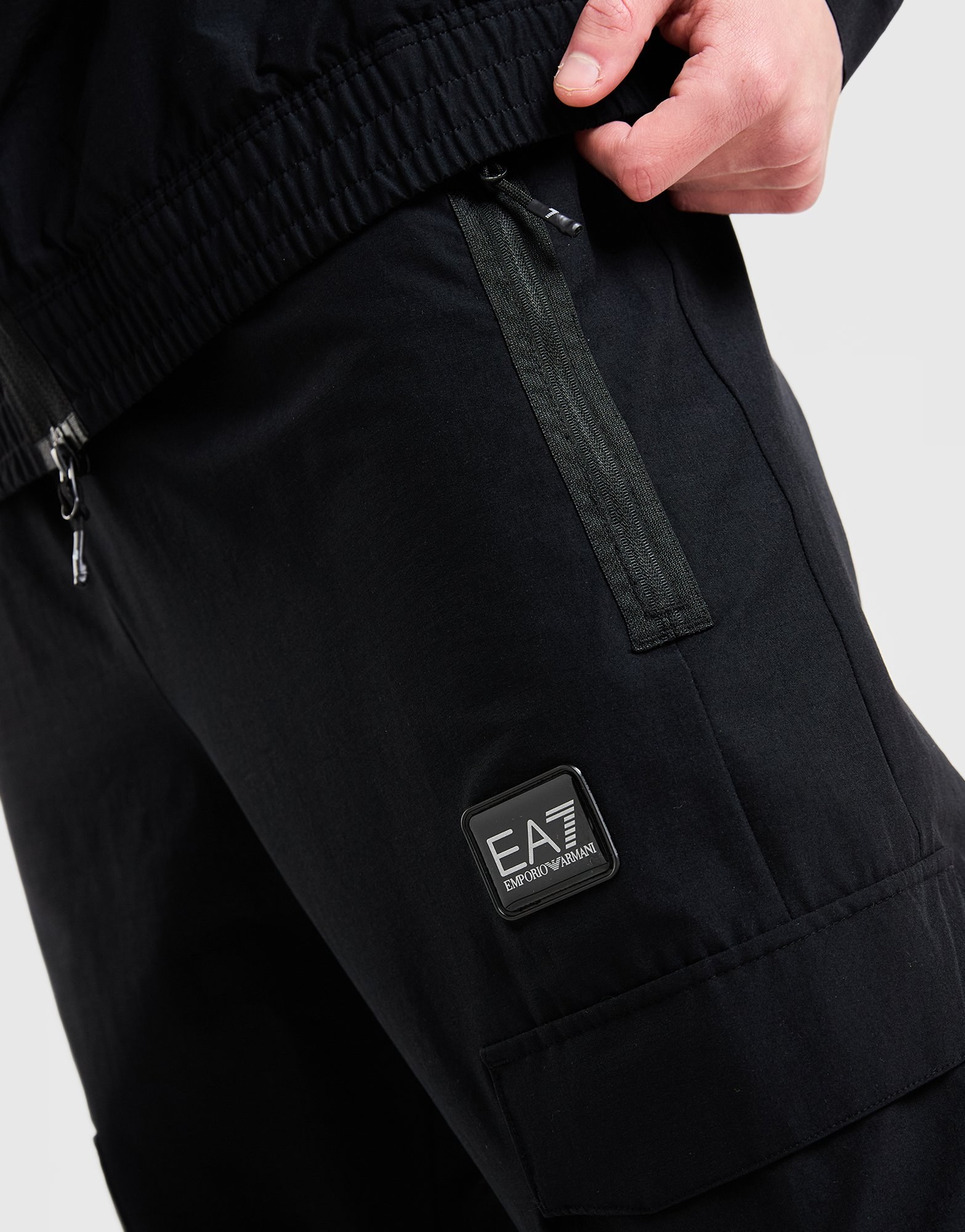 EA7 Emporio Armani Badge Woven Cargo Pants