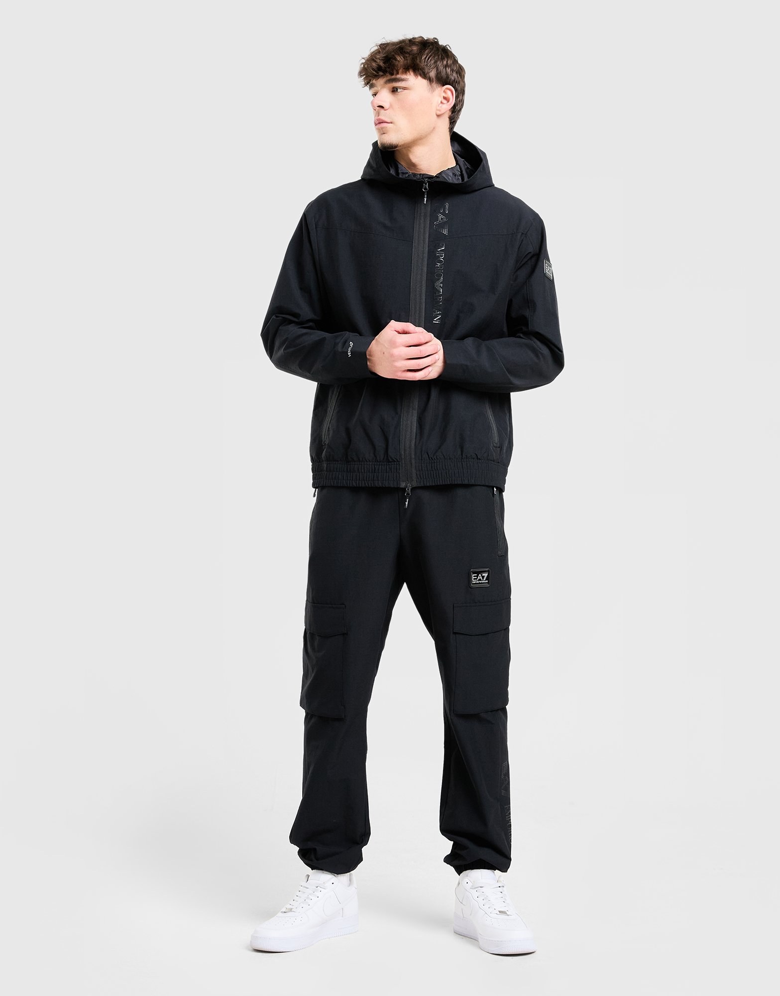 EA7 Emporio Armani Badge Woven Cargo Pants