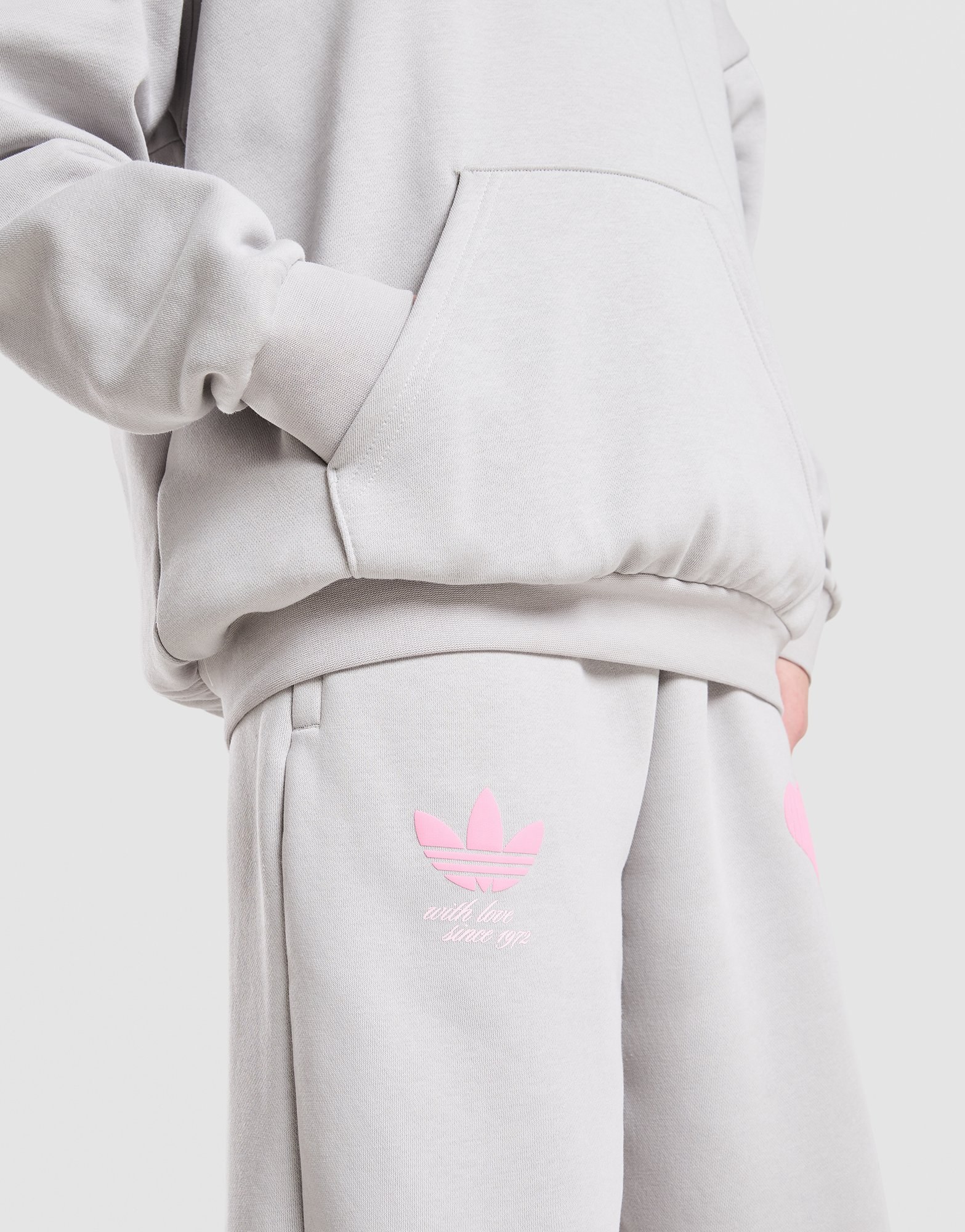 adidas Originals Girls' Heart Wide Leg Jogginghose Kinder