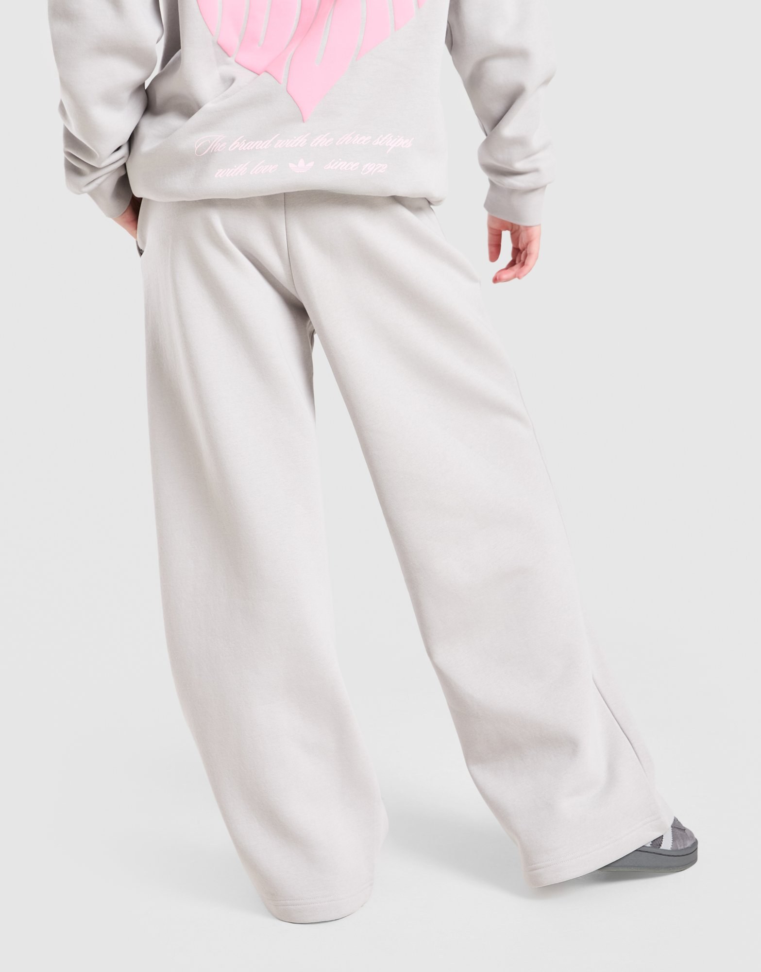 adidas Originals Girls' Heart Wide Leg Jogginghose Kinder