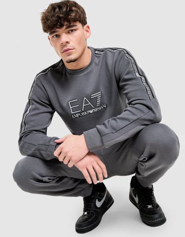 EA7 Emporio Armani Tape Logo Crew Sweatshirt