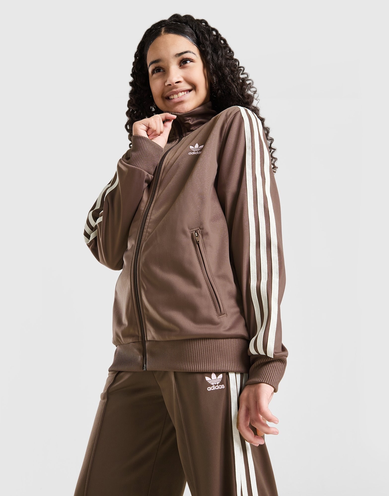 adidas Originals Girls' Firebird Full Zip Track Trainingsoberteil Kinder