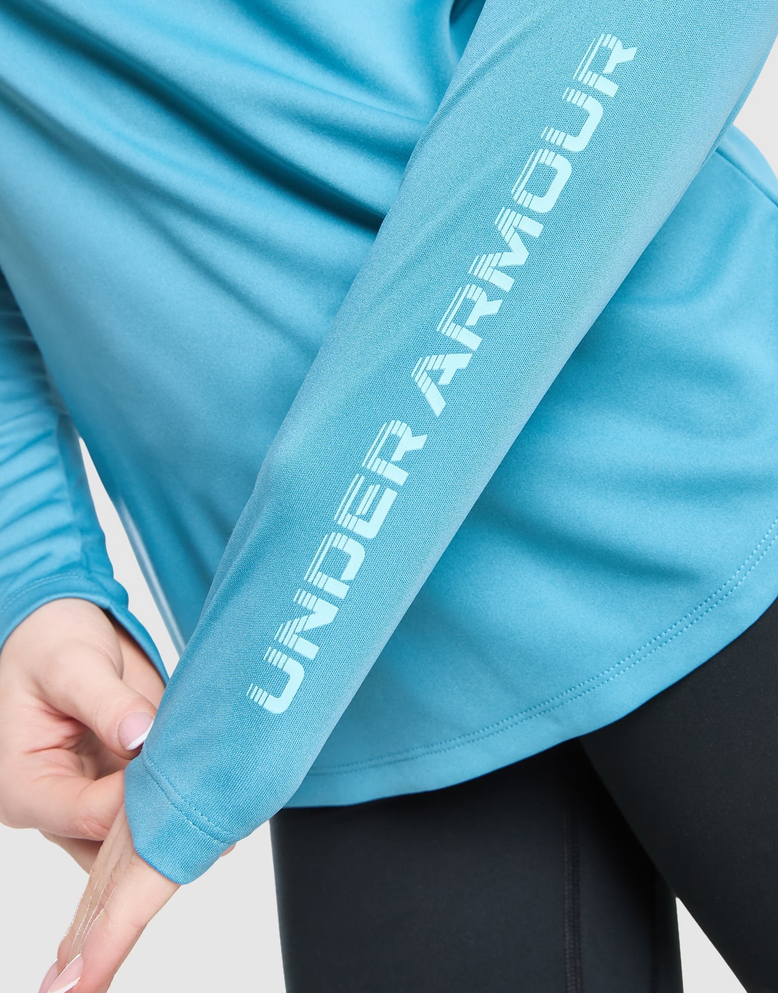 Under Armour Girls' Tech Wordmark 1/2 Zip Top Junior