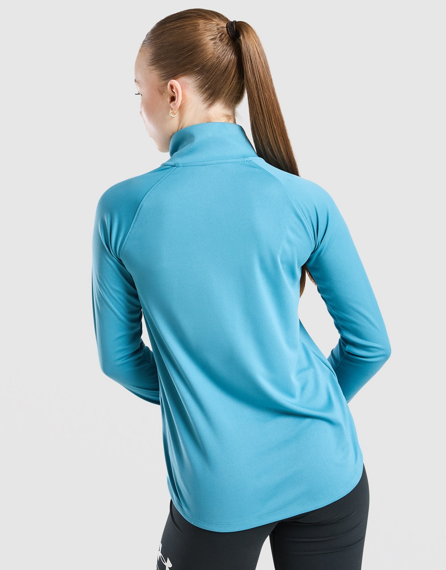 Under Armour Girls' Tech Wordmark 1/2 Zip Top Junior