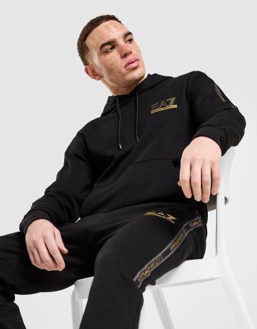 EA7 Emporio Armani Tape Logo Hoodie