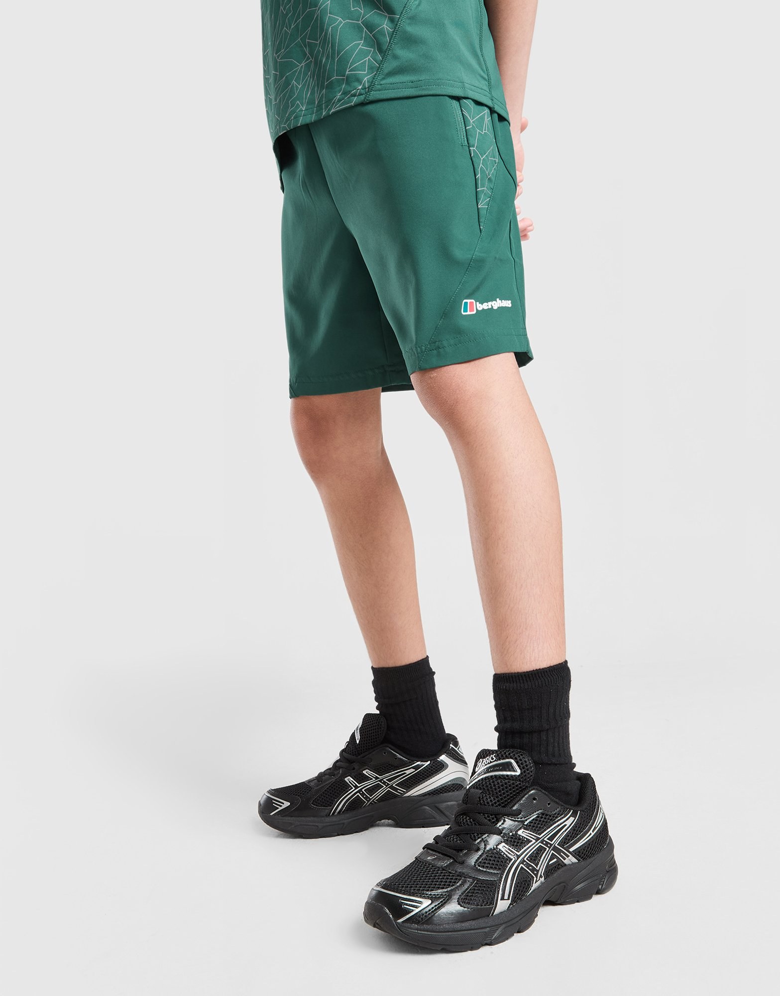 Berghaus All Over Print Grid Shorts V2 Junior