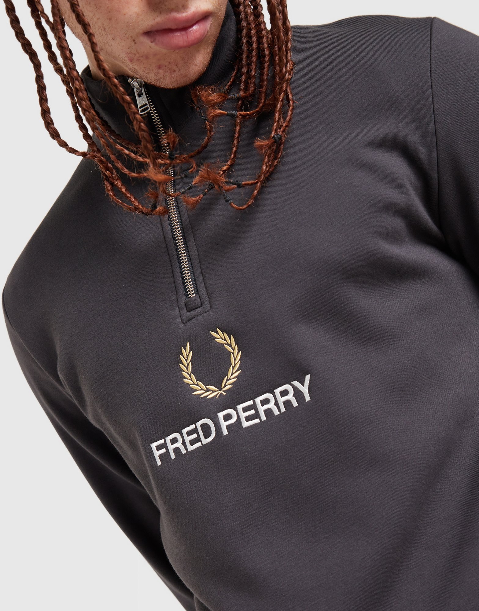 Fred Perry Original Stack 1/2 Zip Sweatshirt