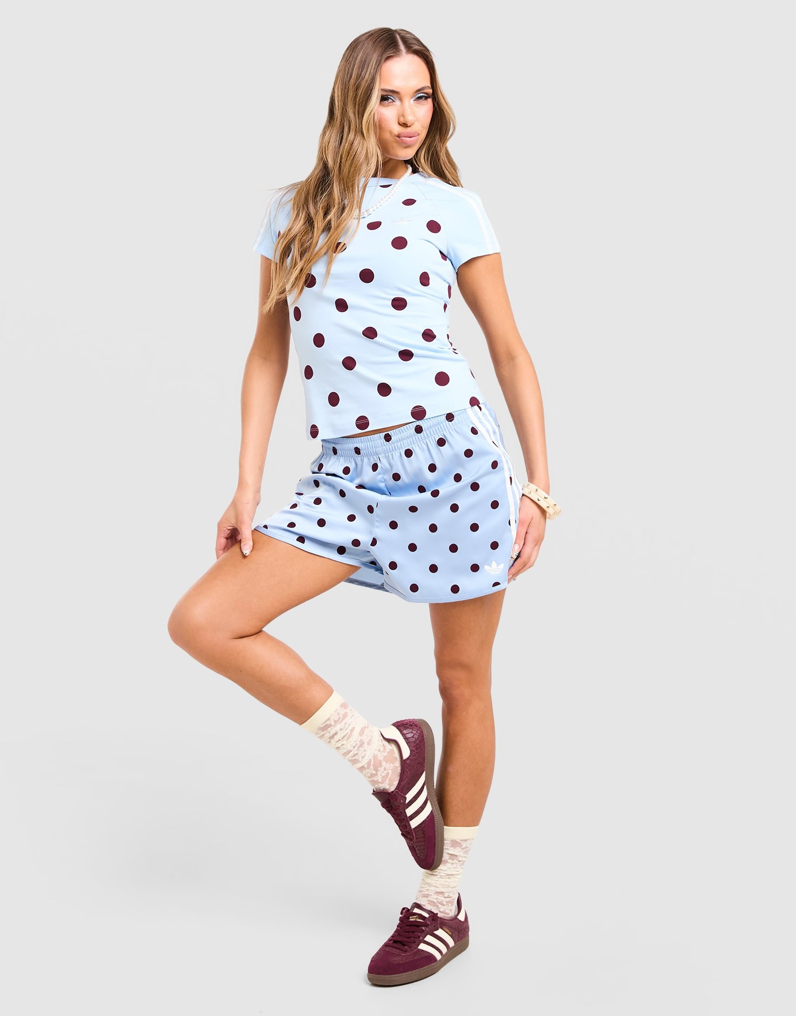 adidas Schmal Geschnittenes Cali T-shirt Polka Dot