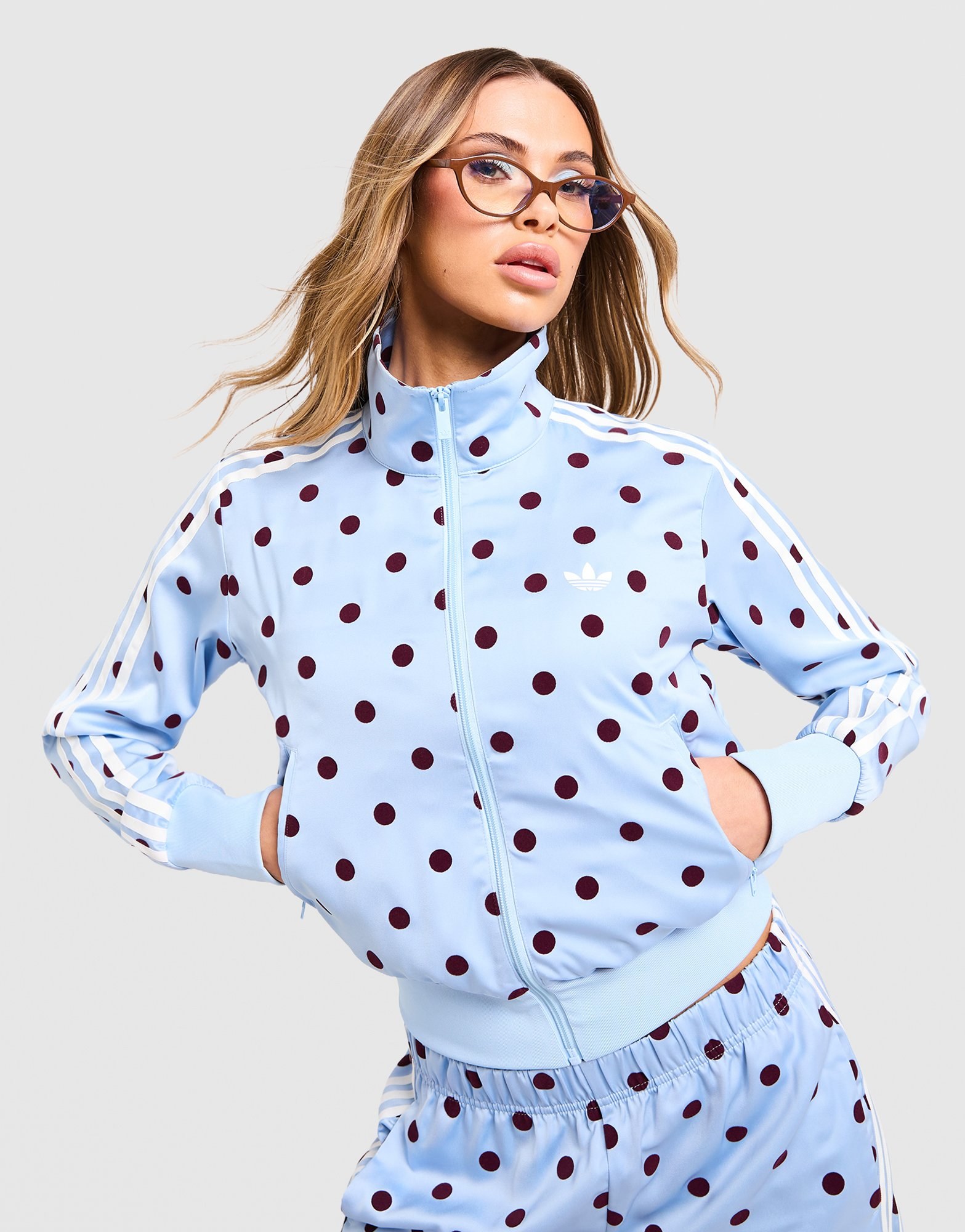 adidas Originals SATIN POLKA-DOTS TT Track Top