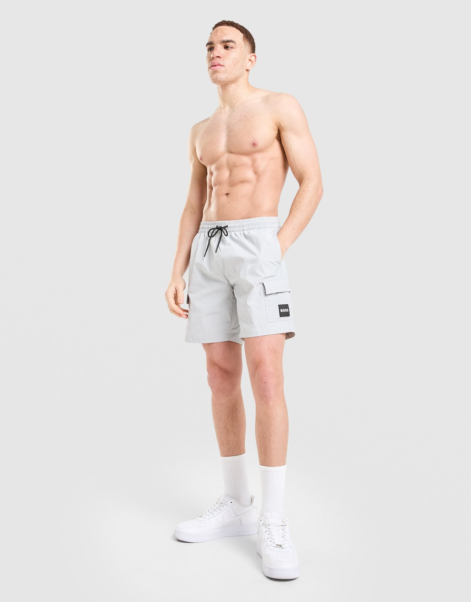BOSS Badge Cargo Badeshorts