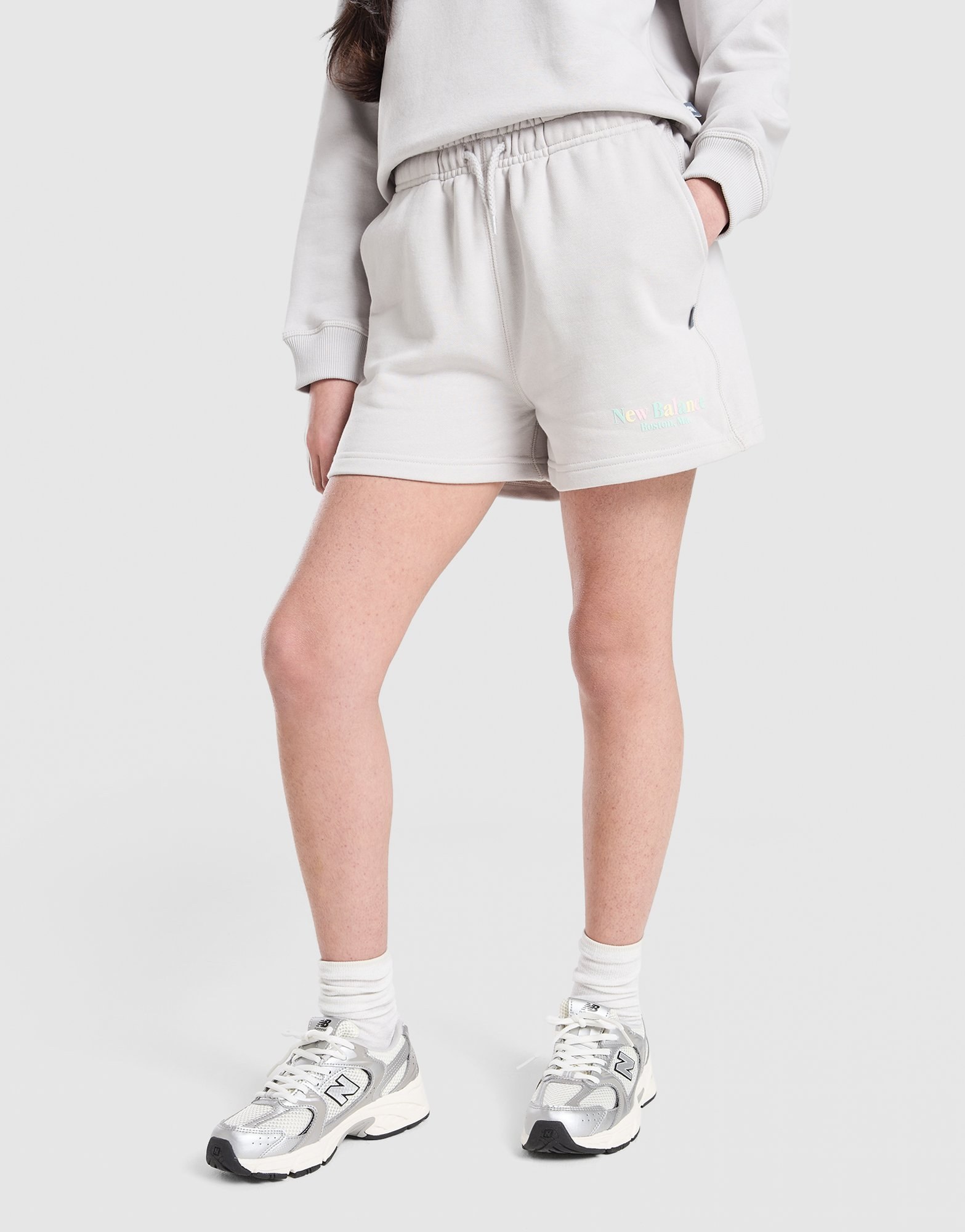 New Balance Girls' Tonal Logo Shorts Junior
