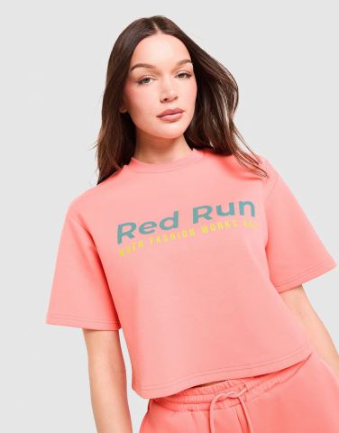 Miscellaneous Azure Boxy Cropped T-shirt