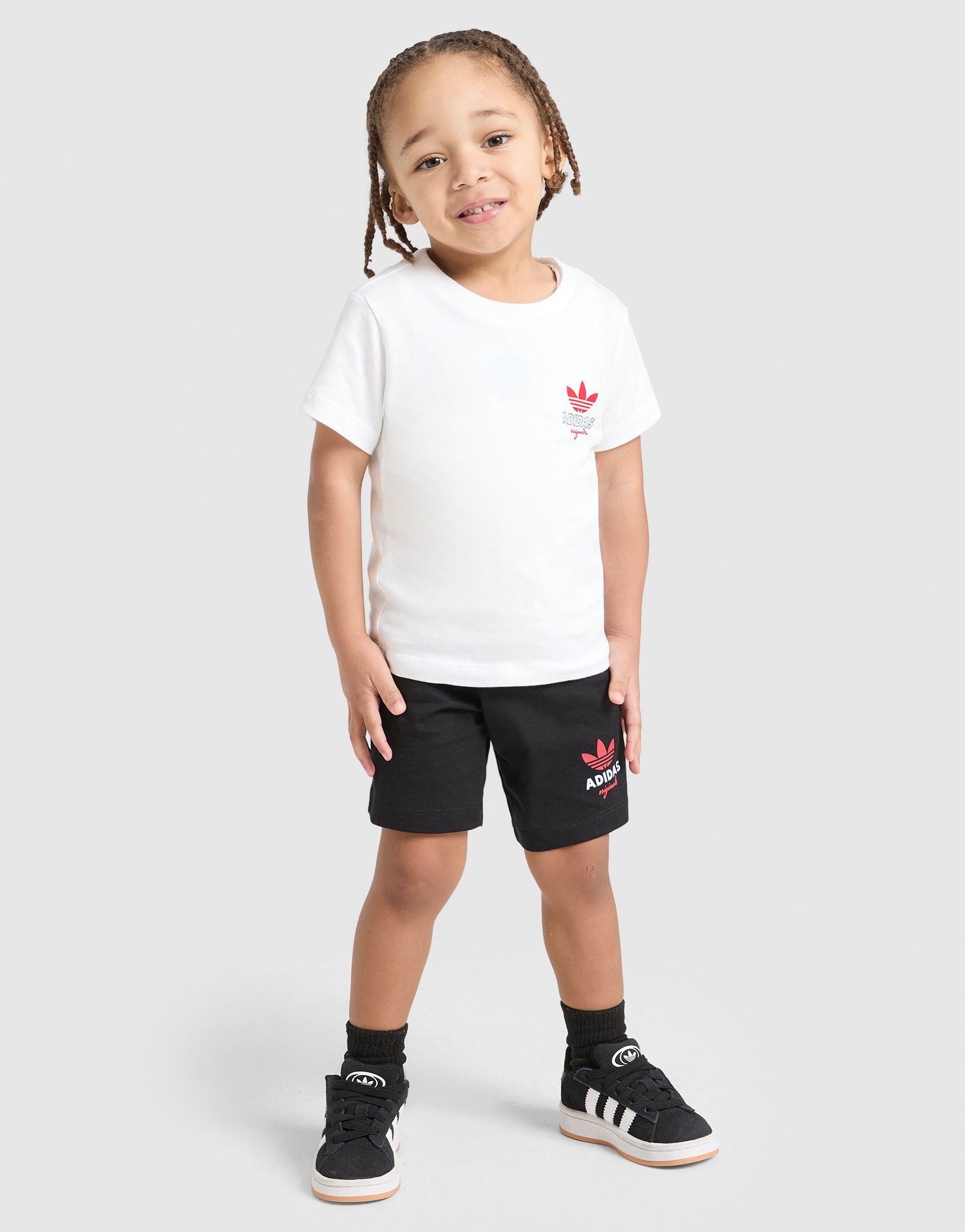 adidas Originals Cafe T-Shirt & Shorts Set Babys