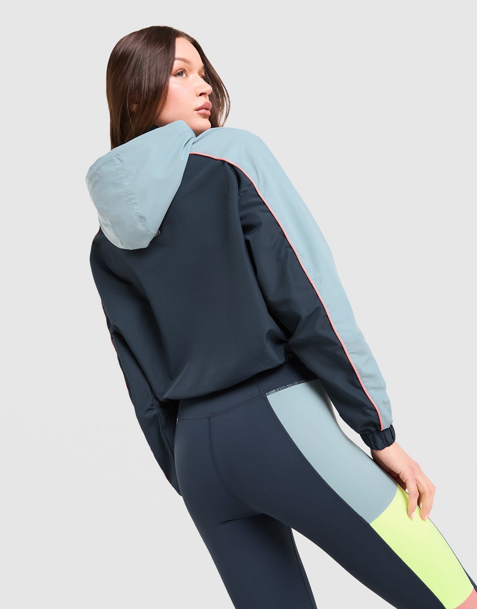 Miscellaneous Azure Cropped Windbreaker