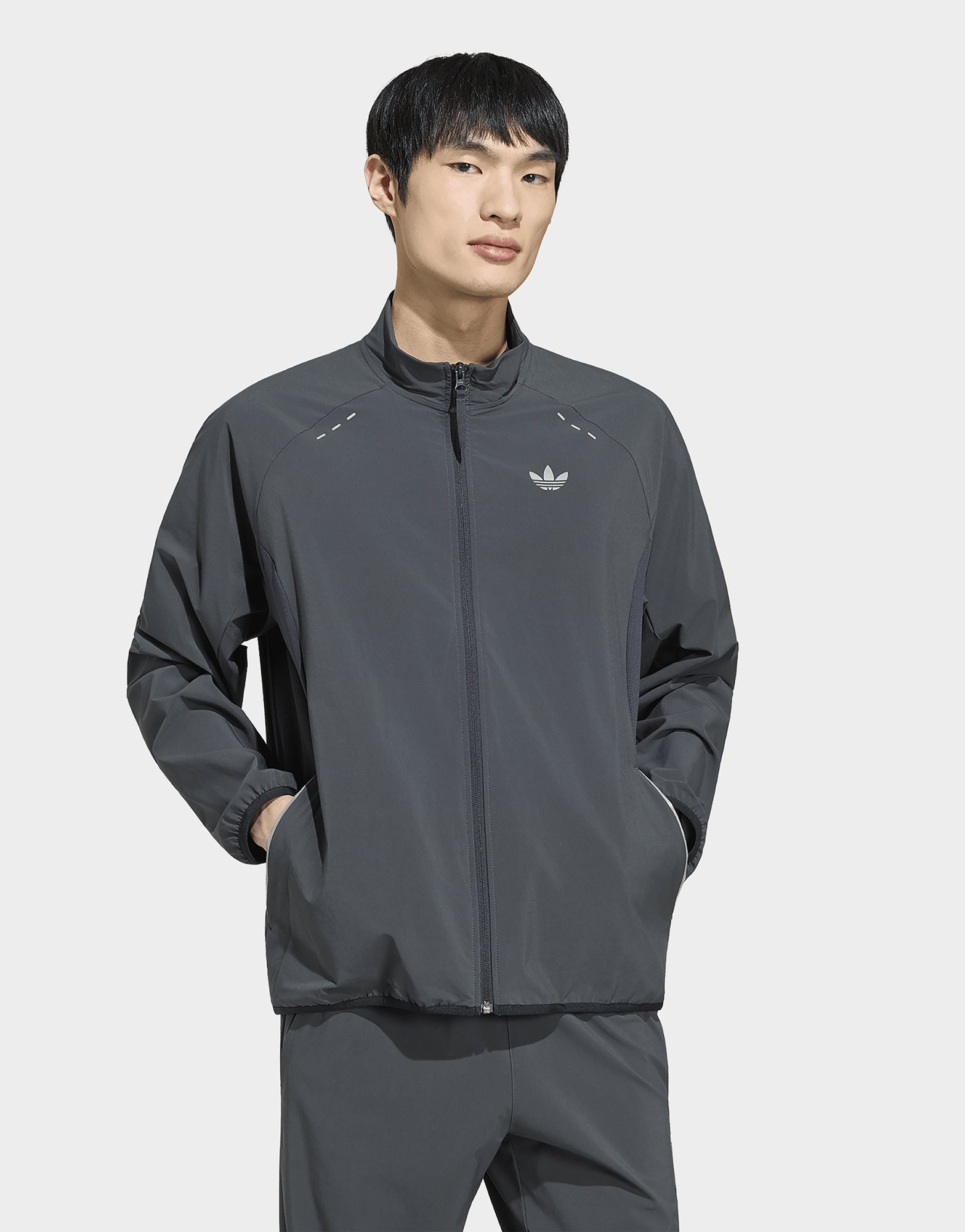 adidas TECH TREFOIL ESSENTIALS FZ HOOD Originals Jacke